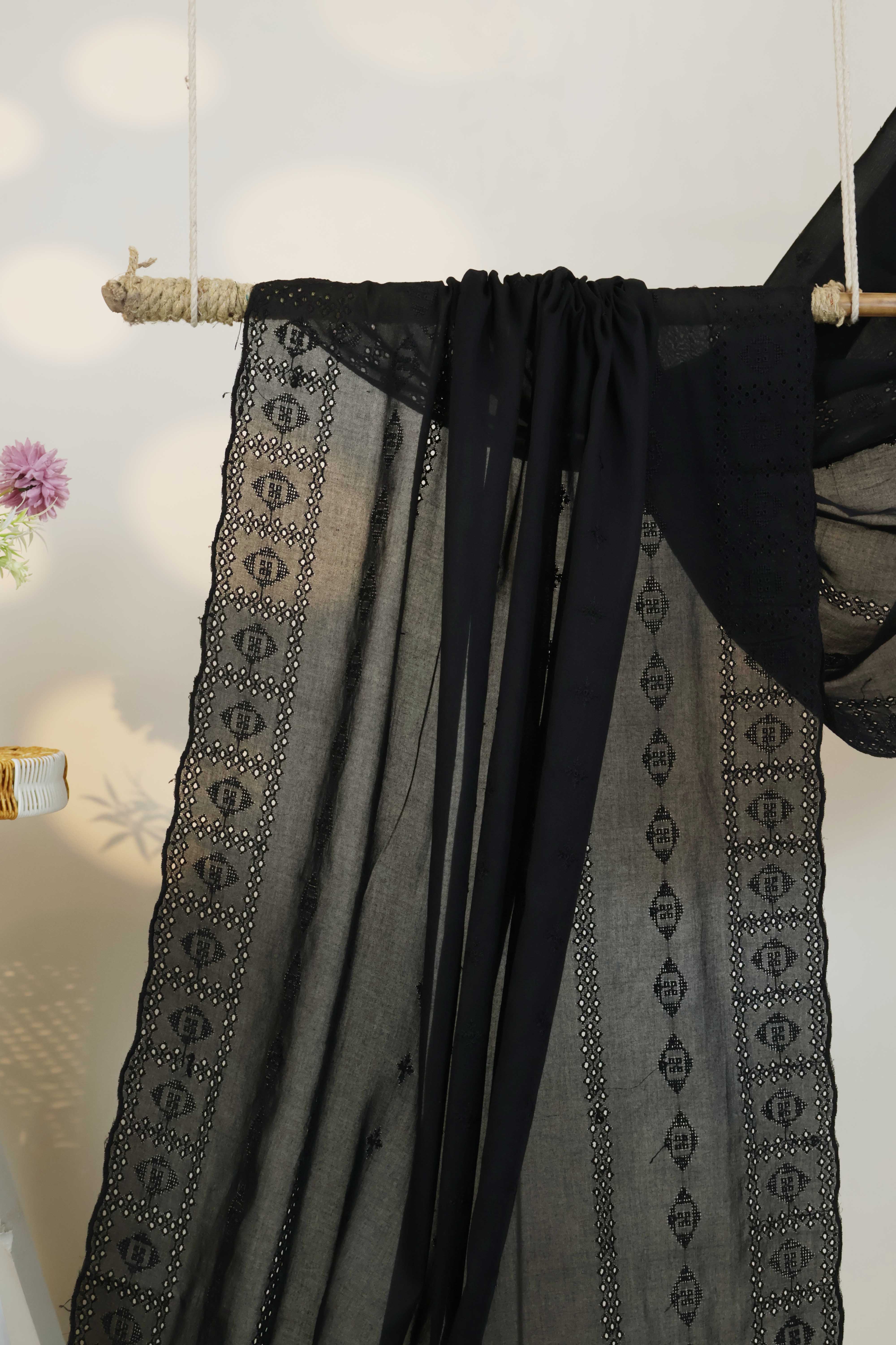 Embroidered Lawn Shawl HLSH204 - Image 2