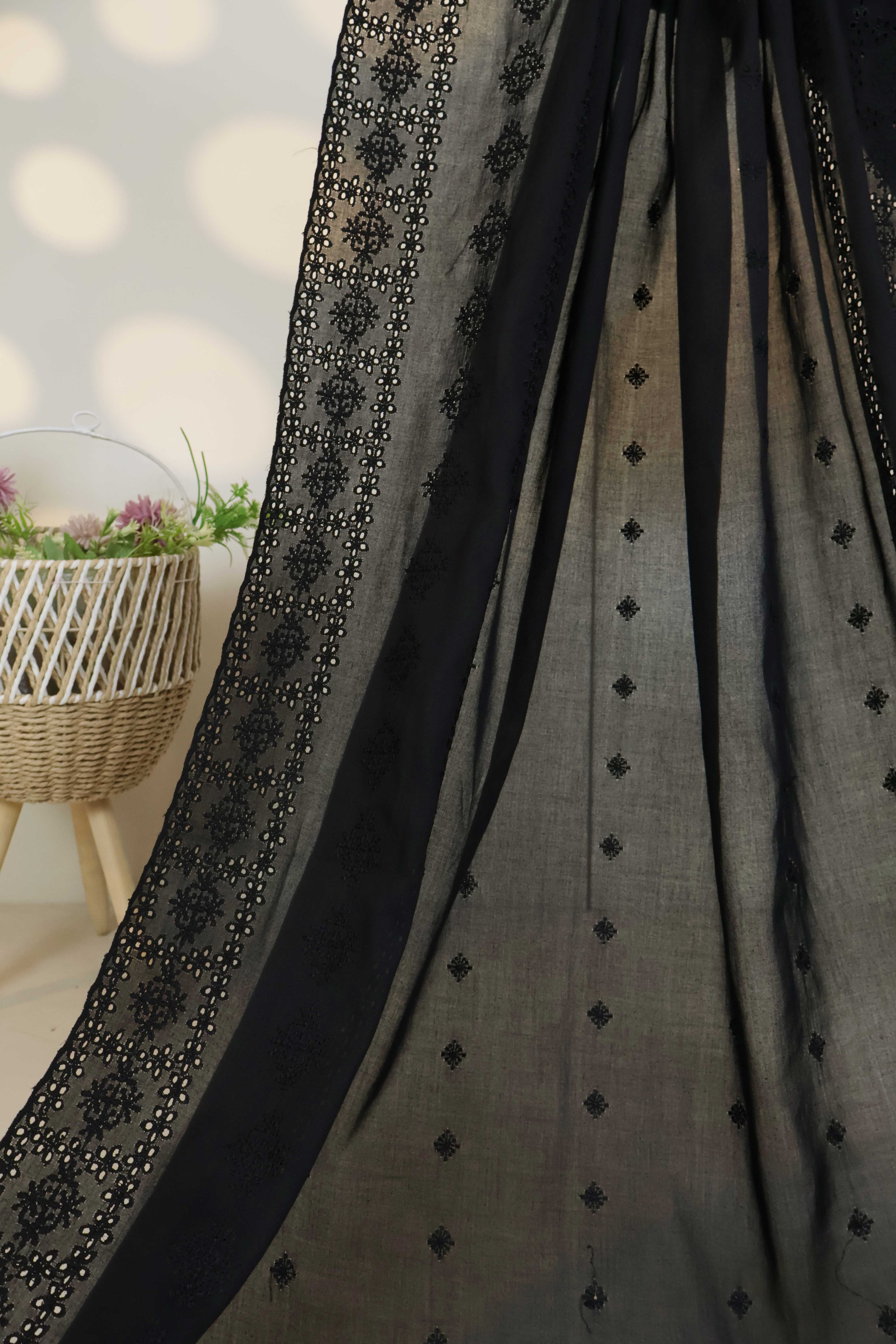 Embroidered Lawn Shawl HLSH207 - Image 5