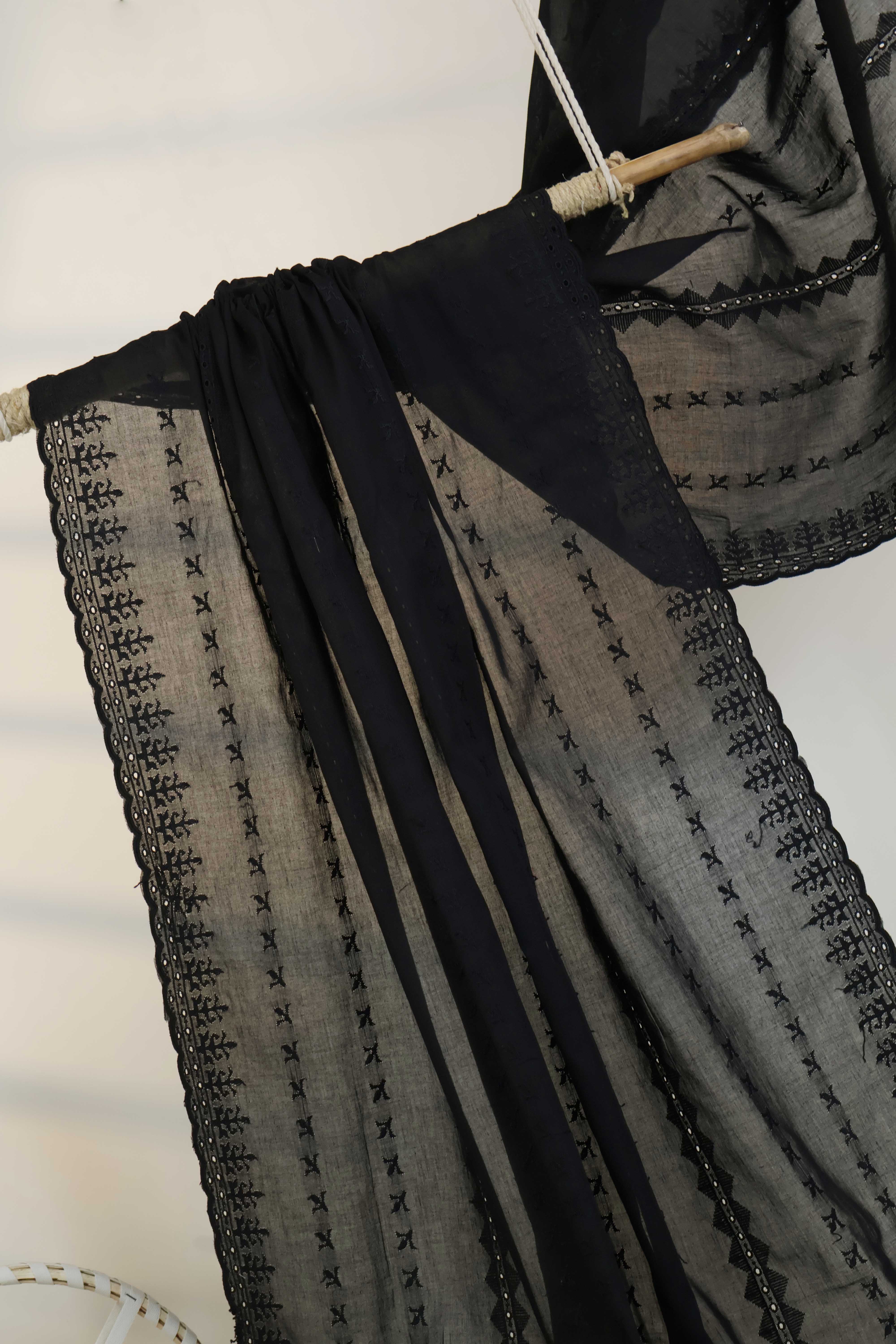 Embroidered Lawn Shawl HLSH208