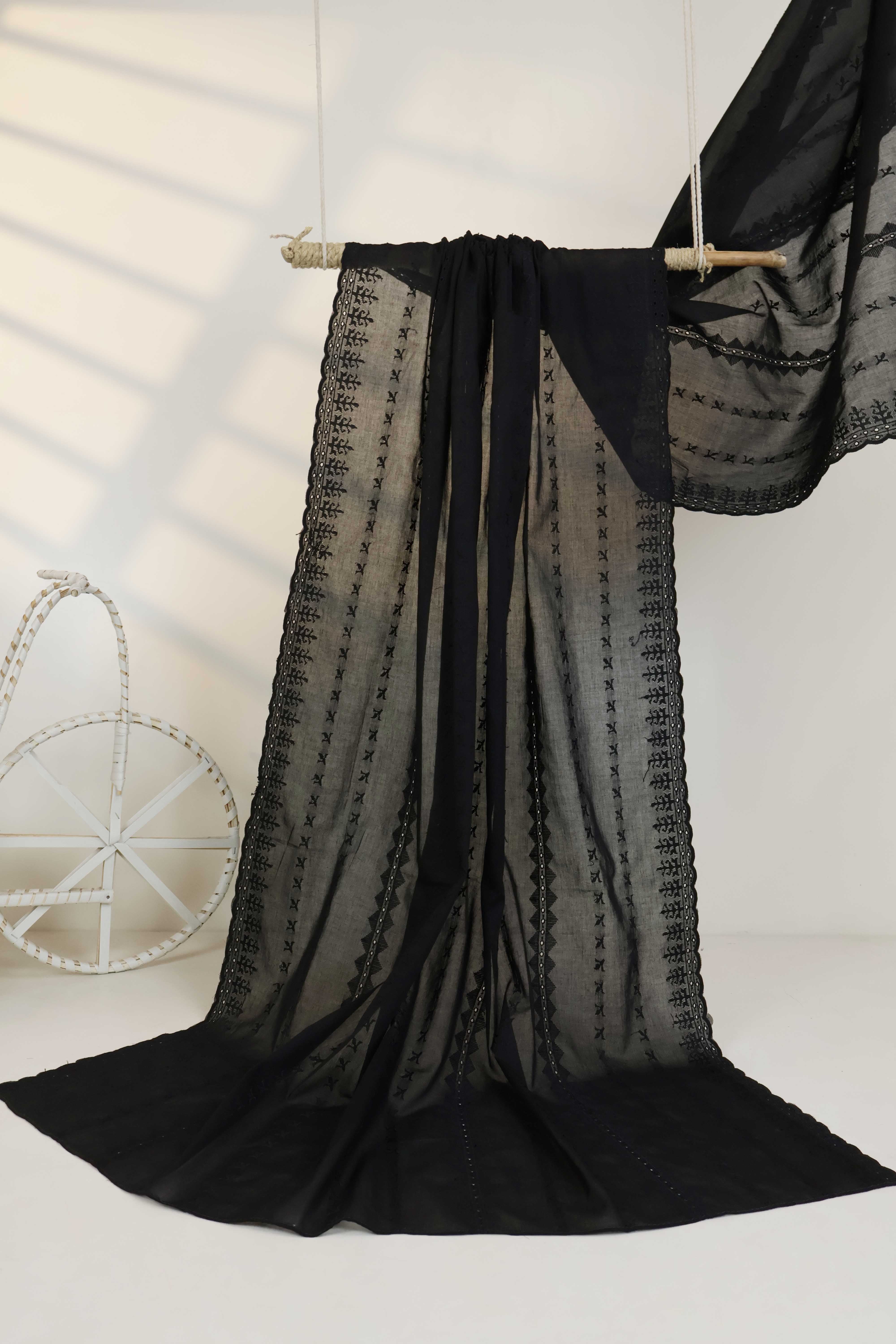 Embroidered Lawn Shawl HLSH208 - Image 2