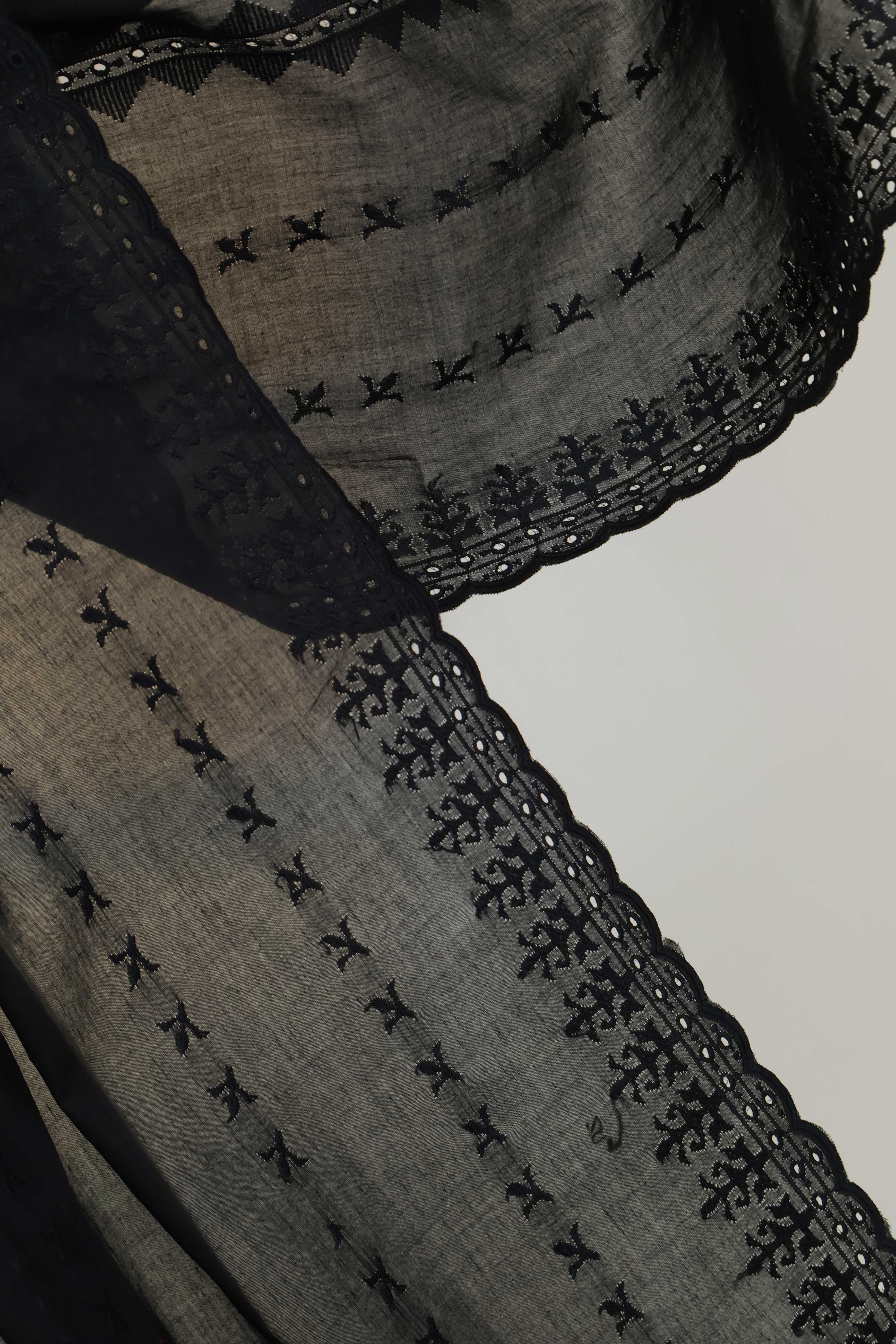 Embroidered Lawn Shawl HLSH208 - Image 3