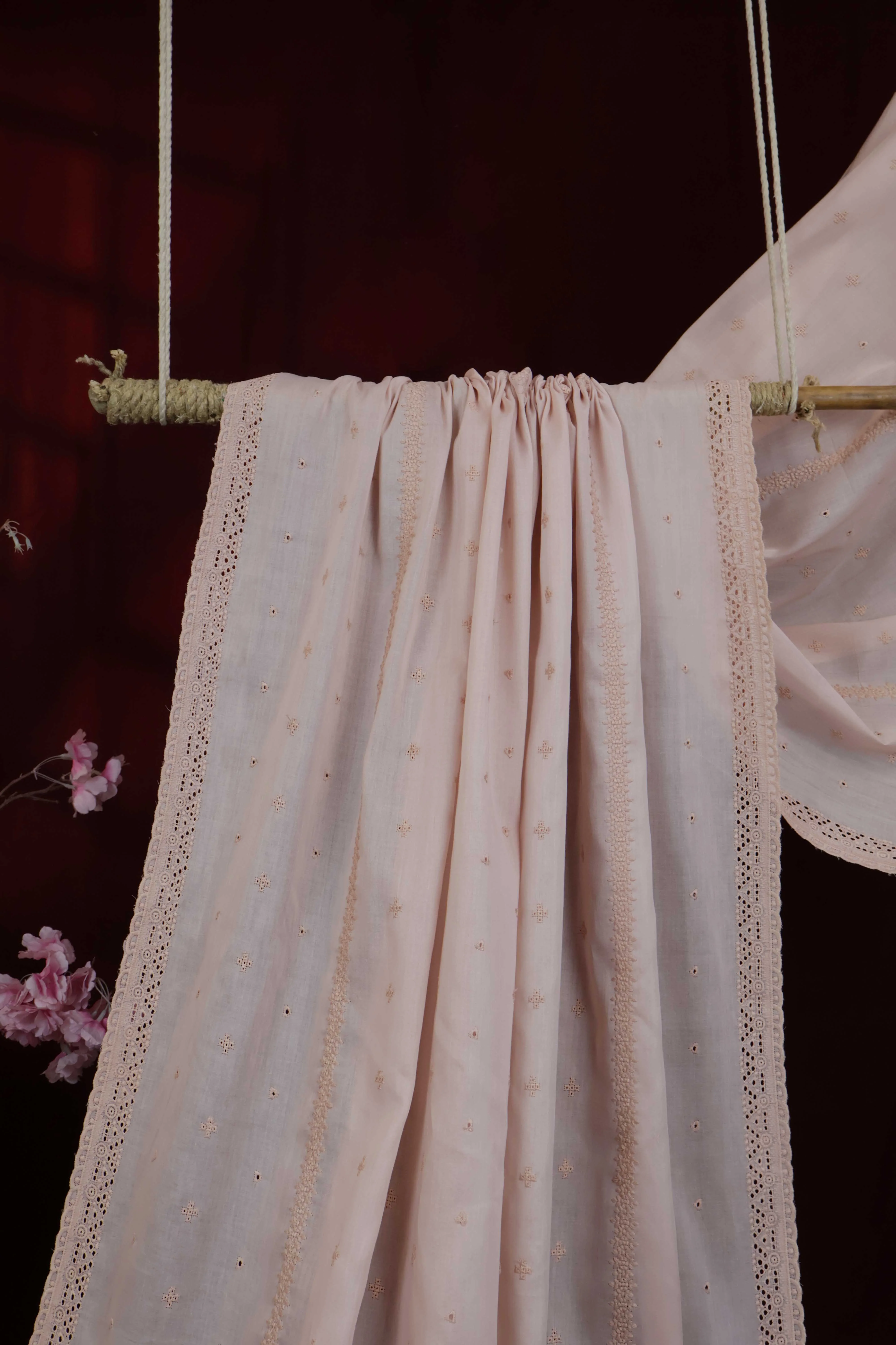 Embroidered Lawn Shawl HLSH218 - Image 3