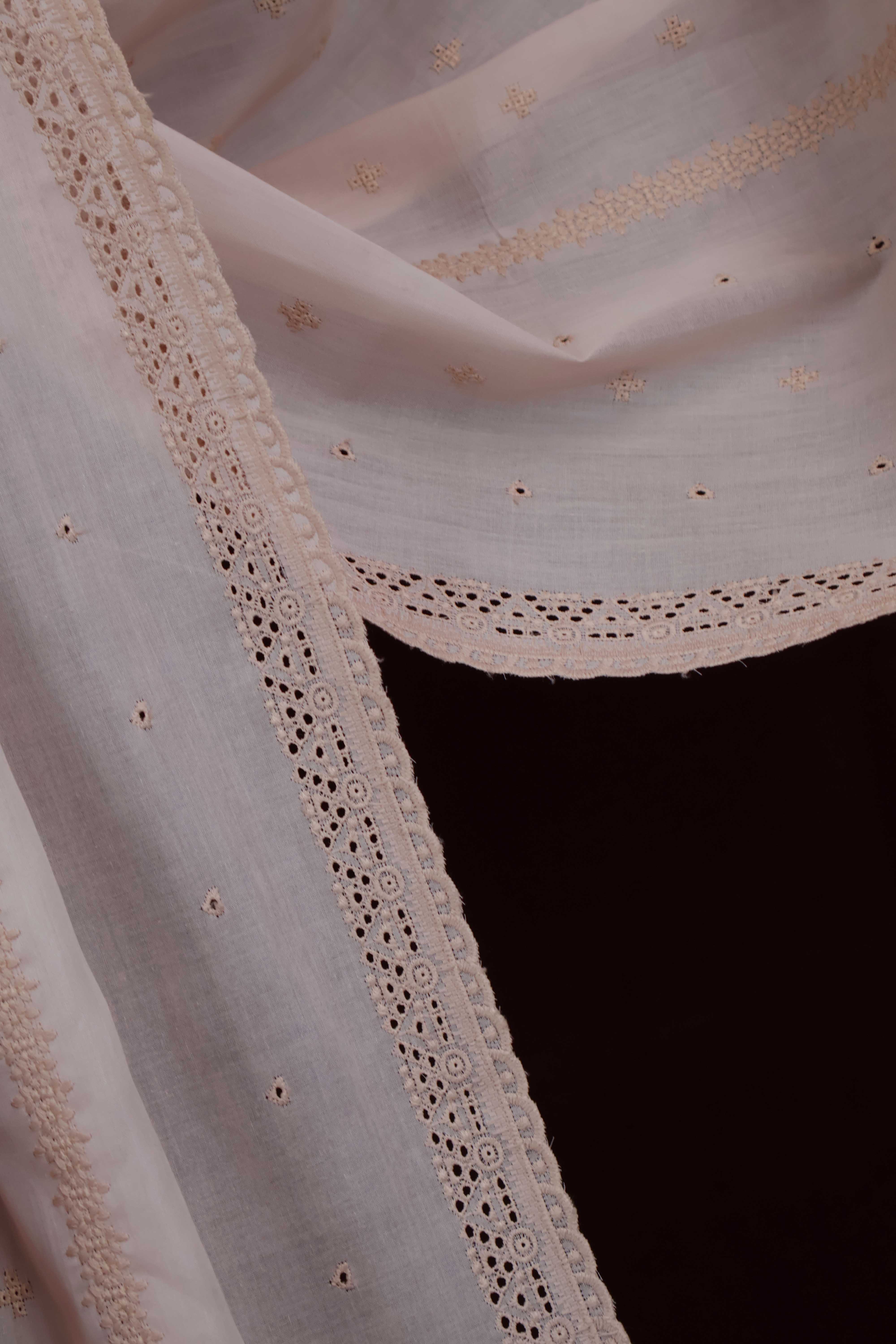 Embroidered Lawn Shawl HLSH218 - Image 4