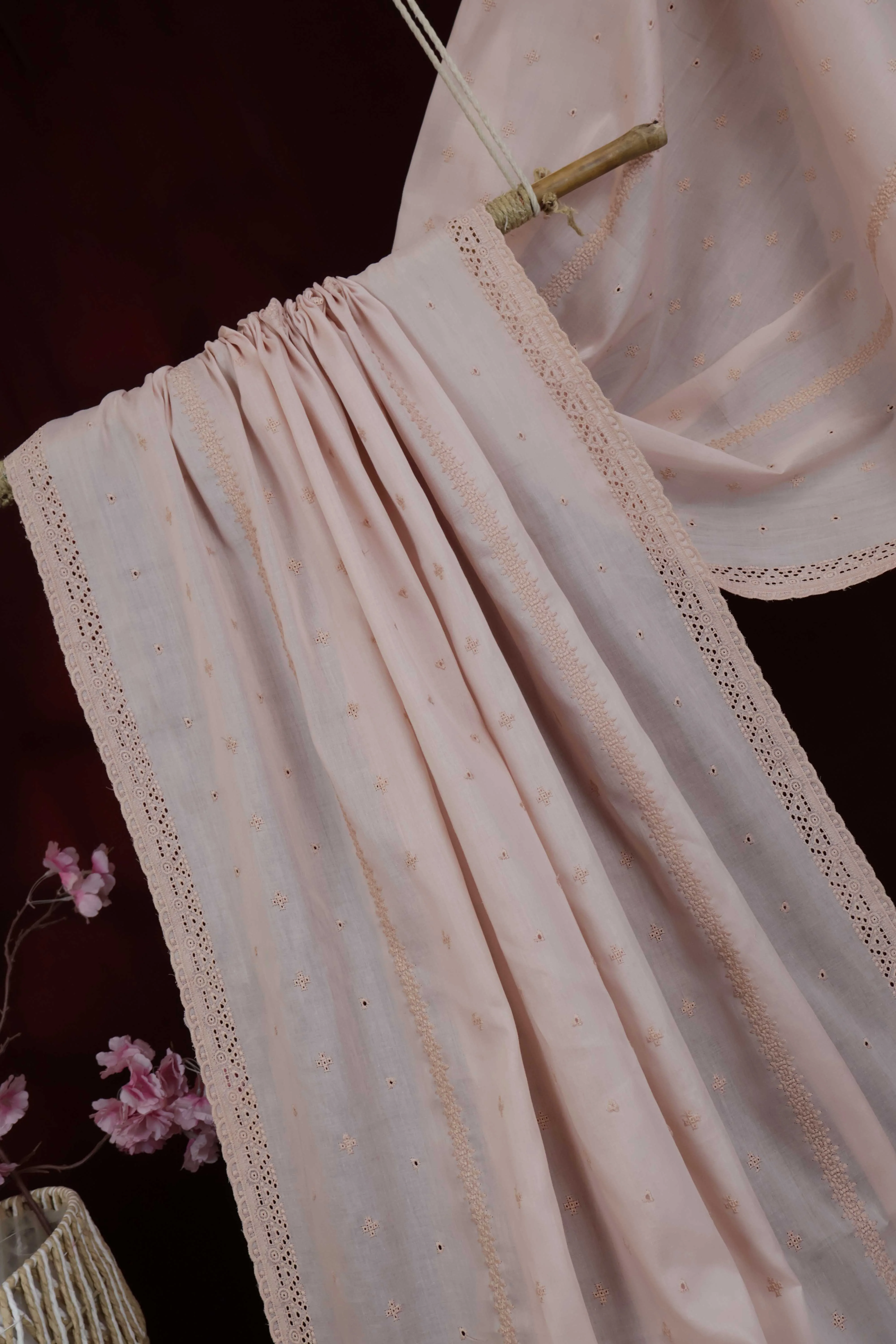 Embroidered Lawn Shawl HLSH218 - Image 5