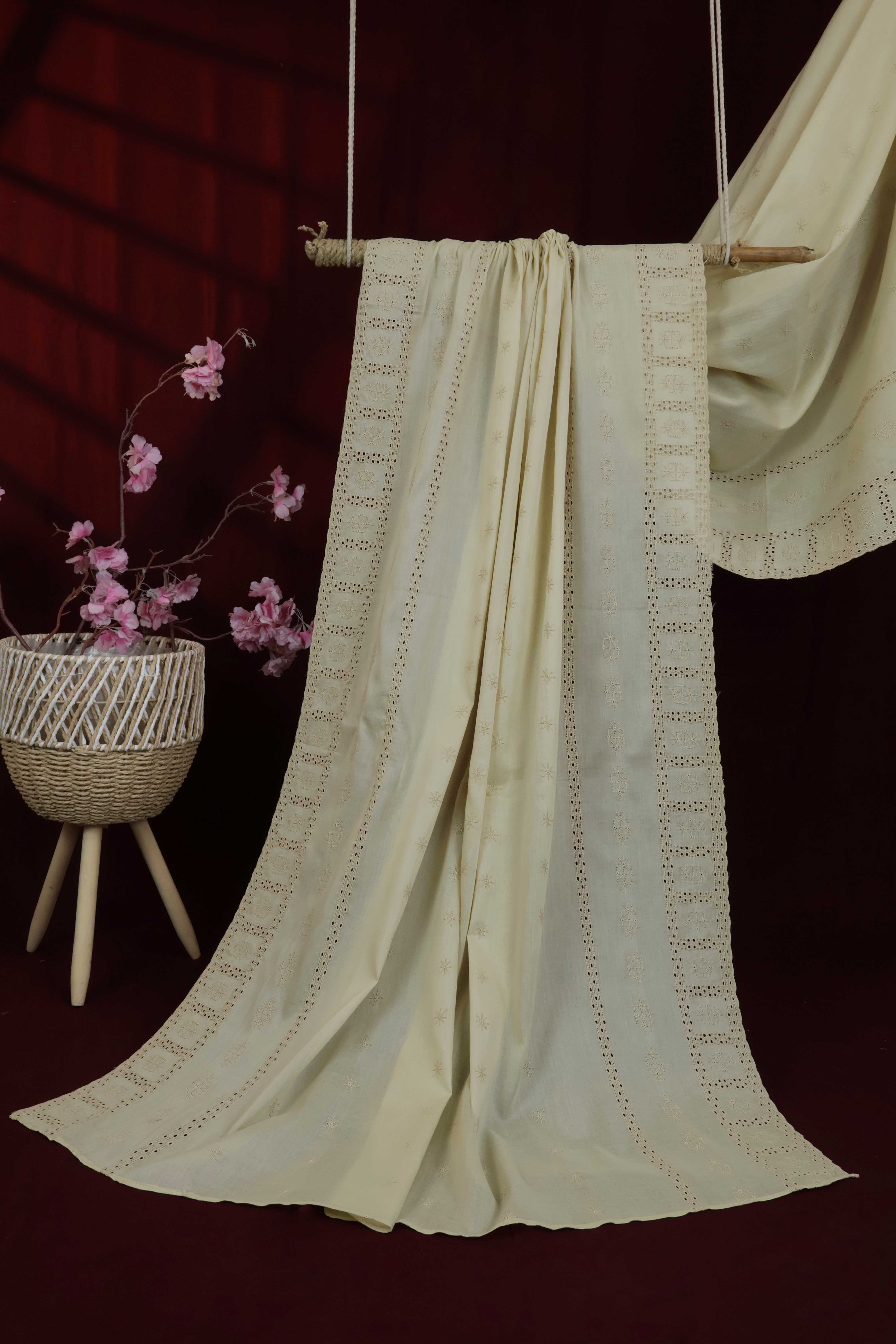 Embroidered Lawn Shawl HLSH220 - Image 5