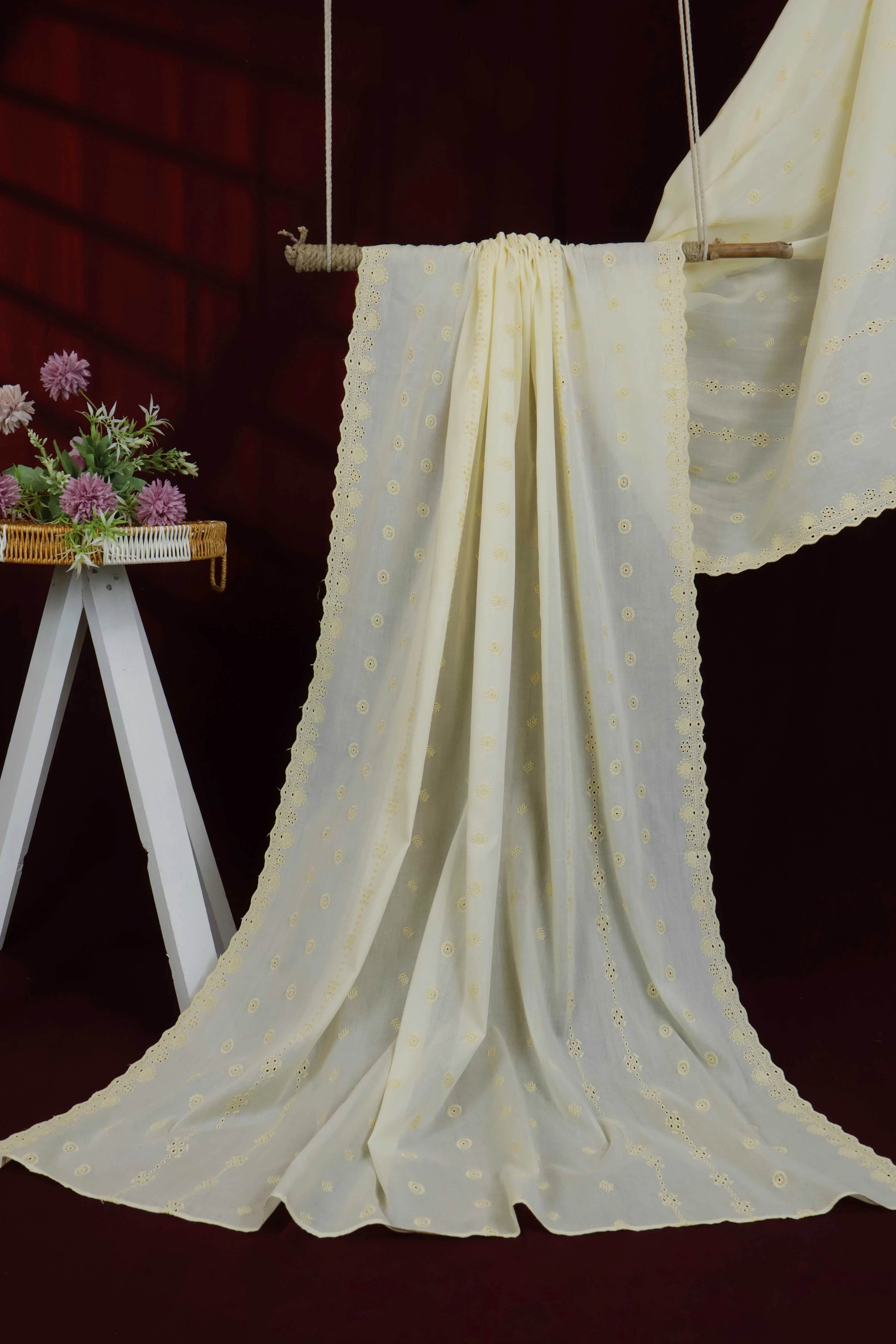 Embroidered Lawn Shawl HLSH223 - Image 3