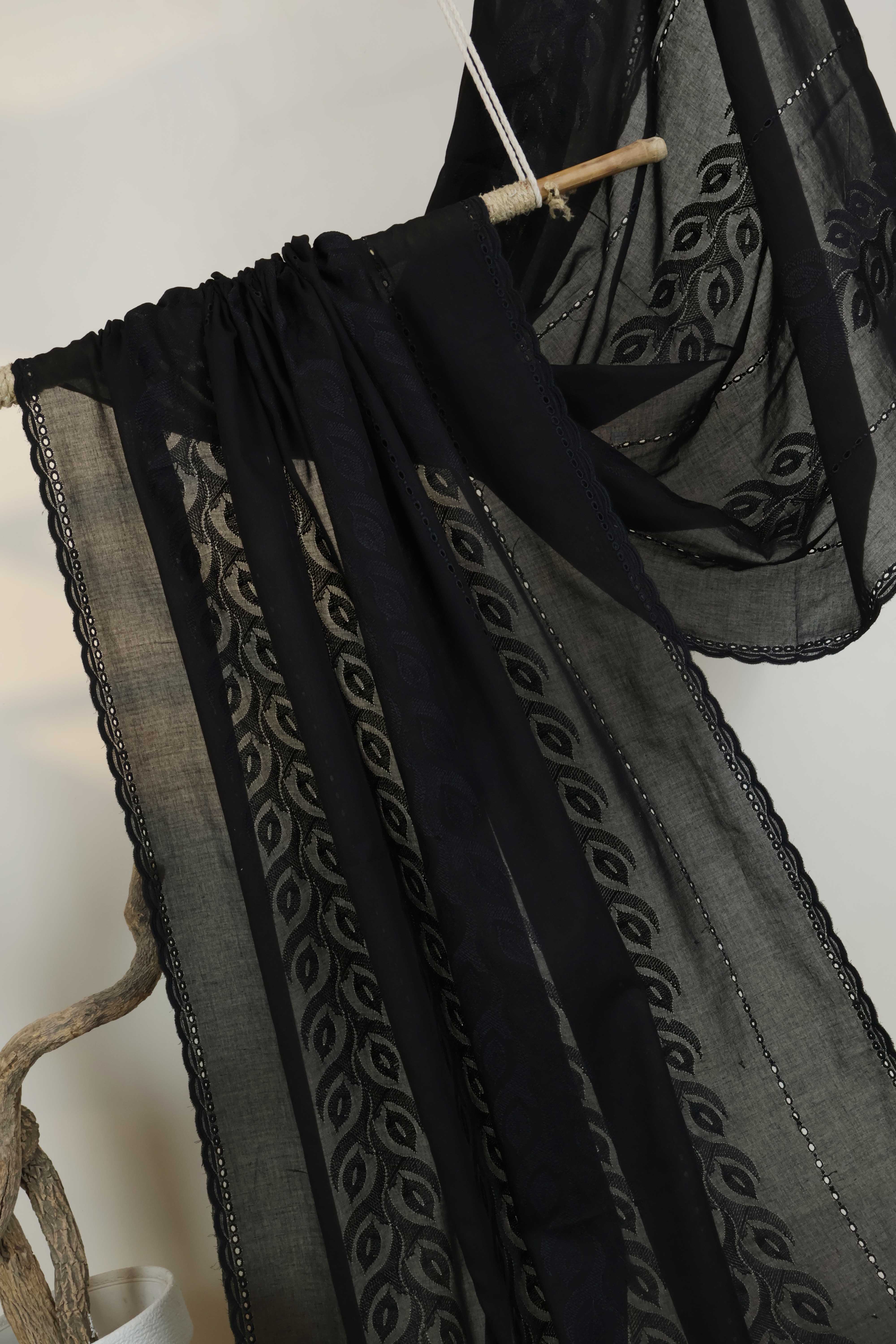 Embroidered Lawn Shawl HLSH227 - Image 4
