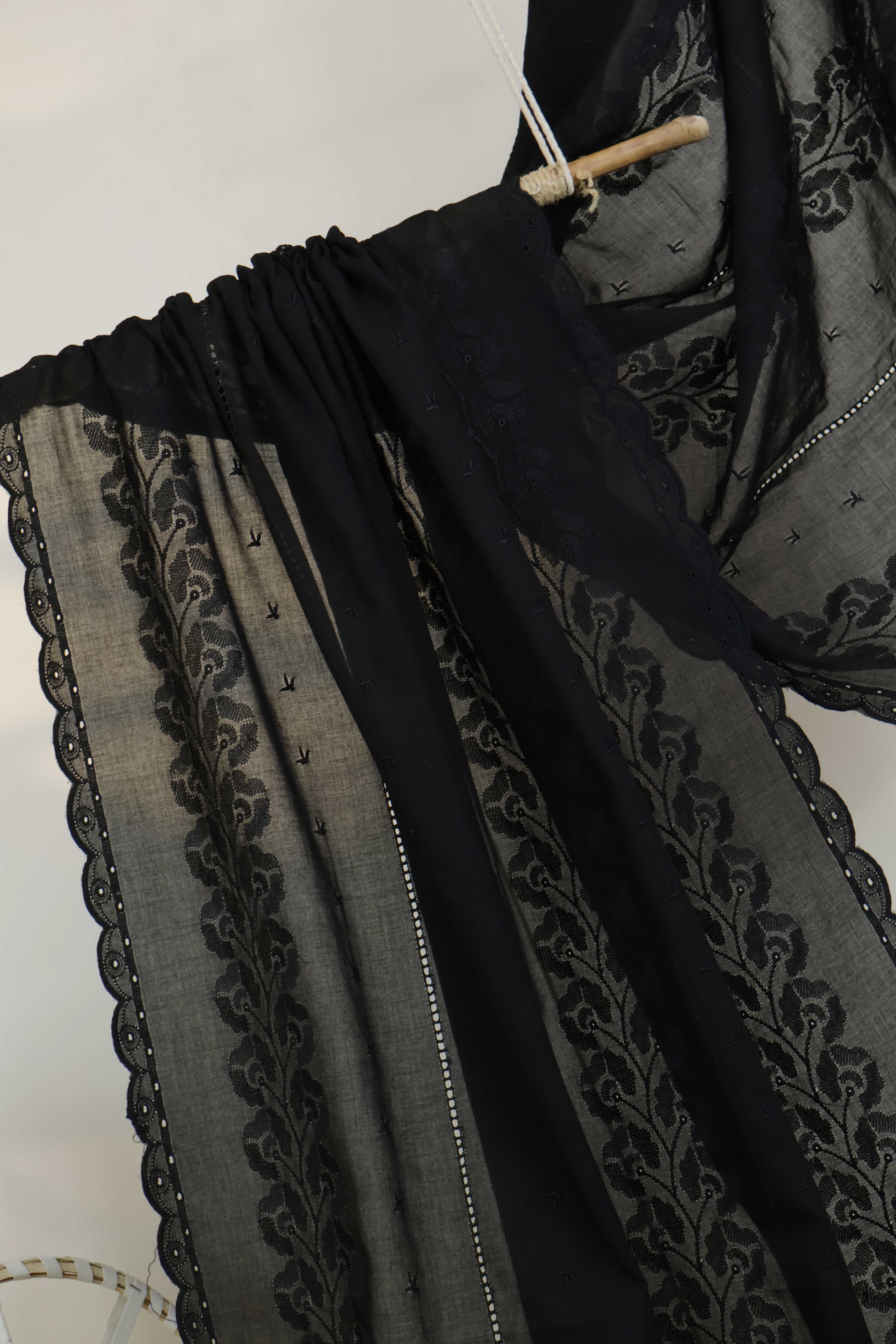 Embroidered Lawn Shawl HLSH228 - Image 4