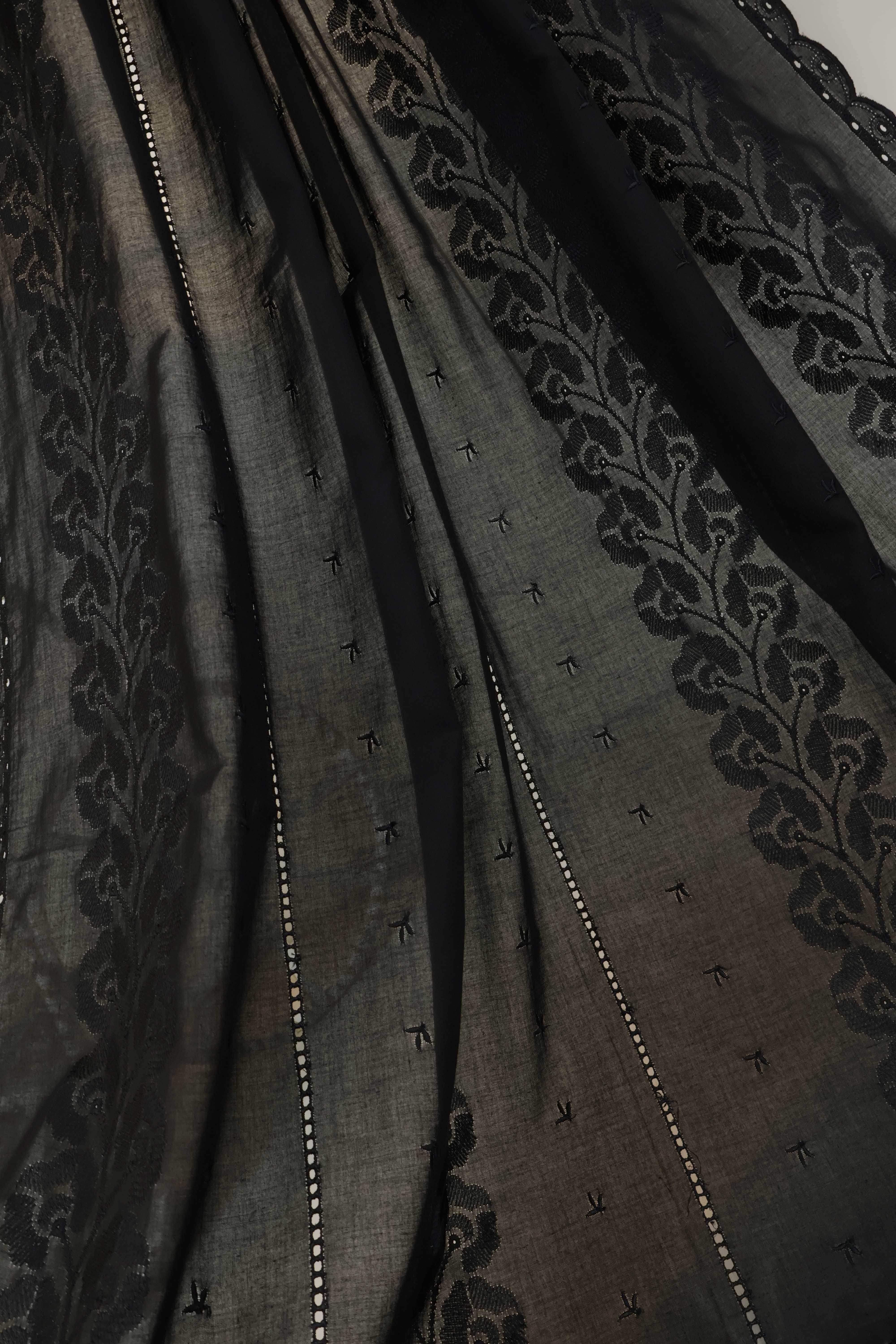 Embroidered Lawn Shawl HLSH228 - Image 5