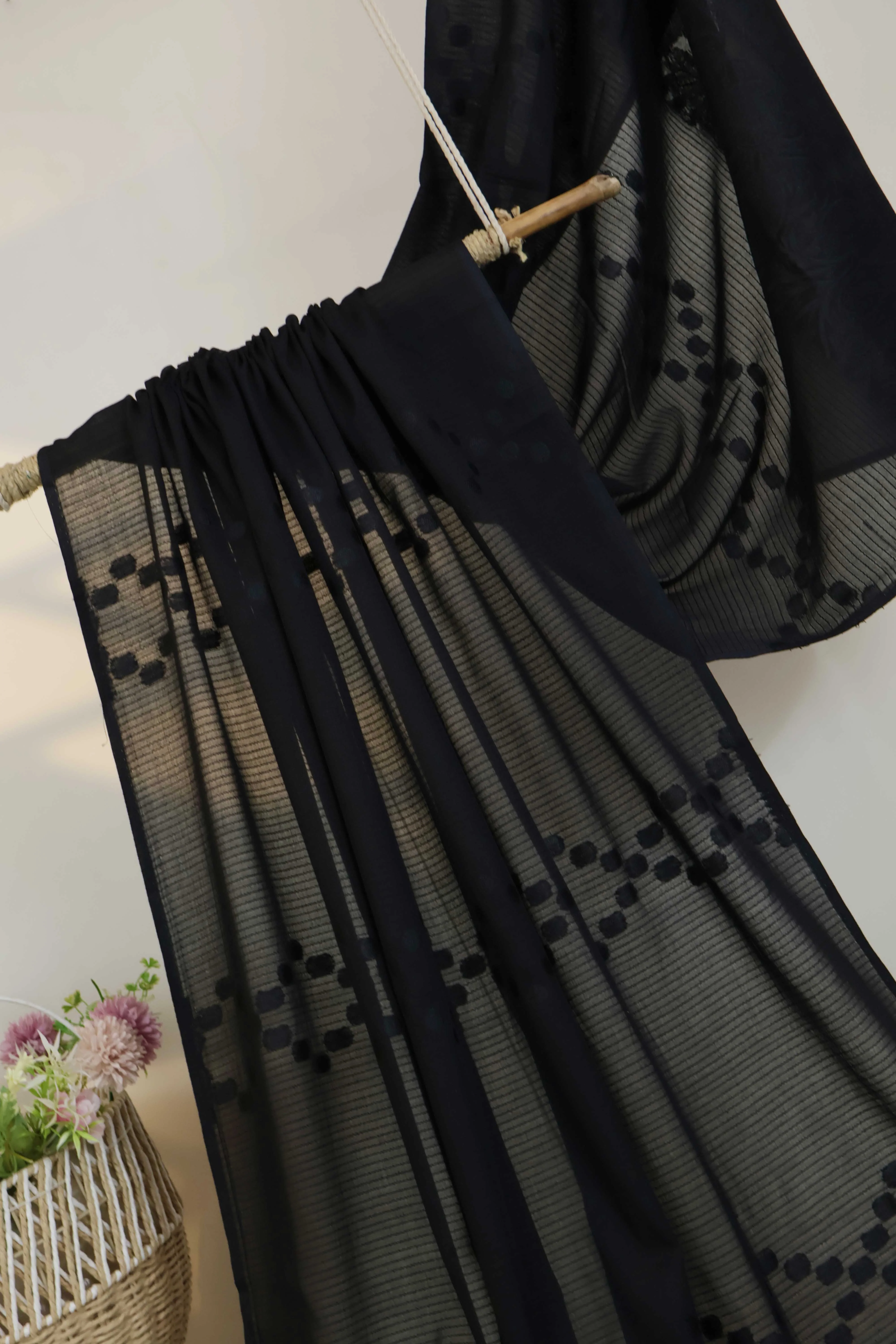 Self Jacquard Lawn Shawl HLSH234 - Image 5