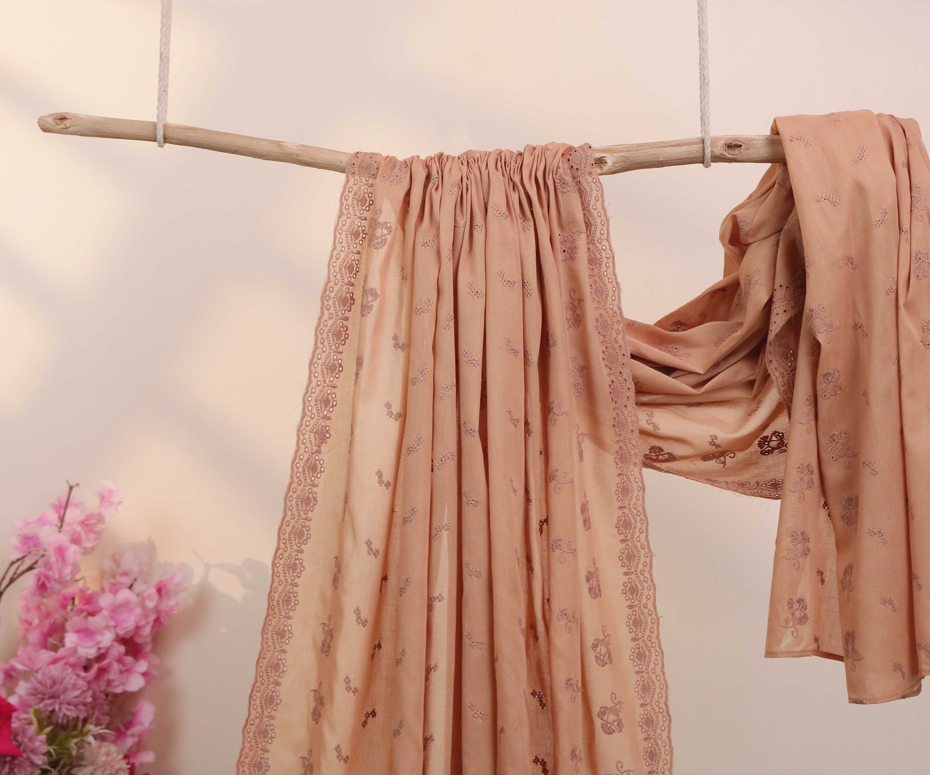 Embroidered Lawn Shawl LSH93 - Image 3