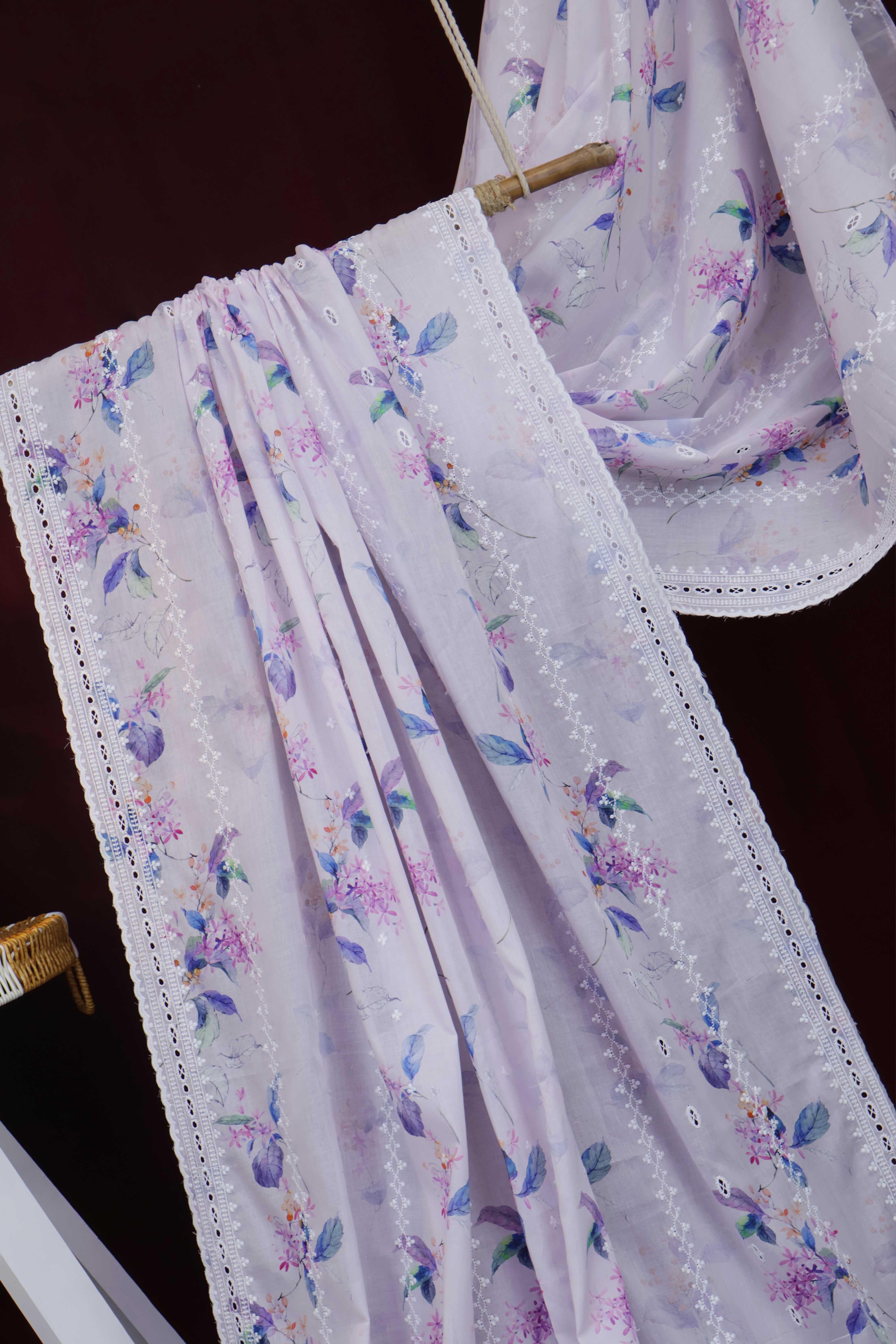 Embroidered Lawn Shawl LSST02 - Image 4