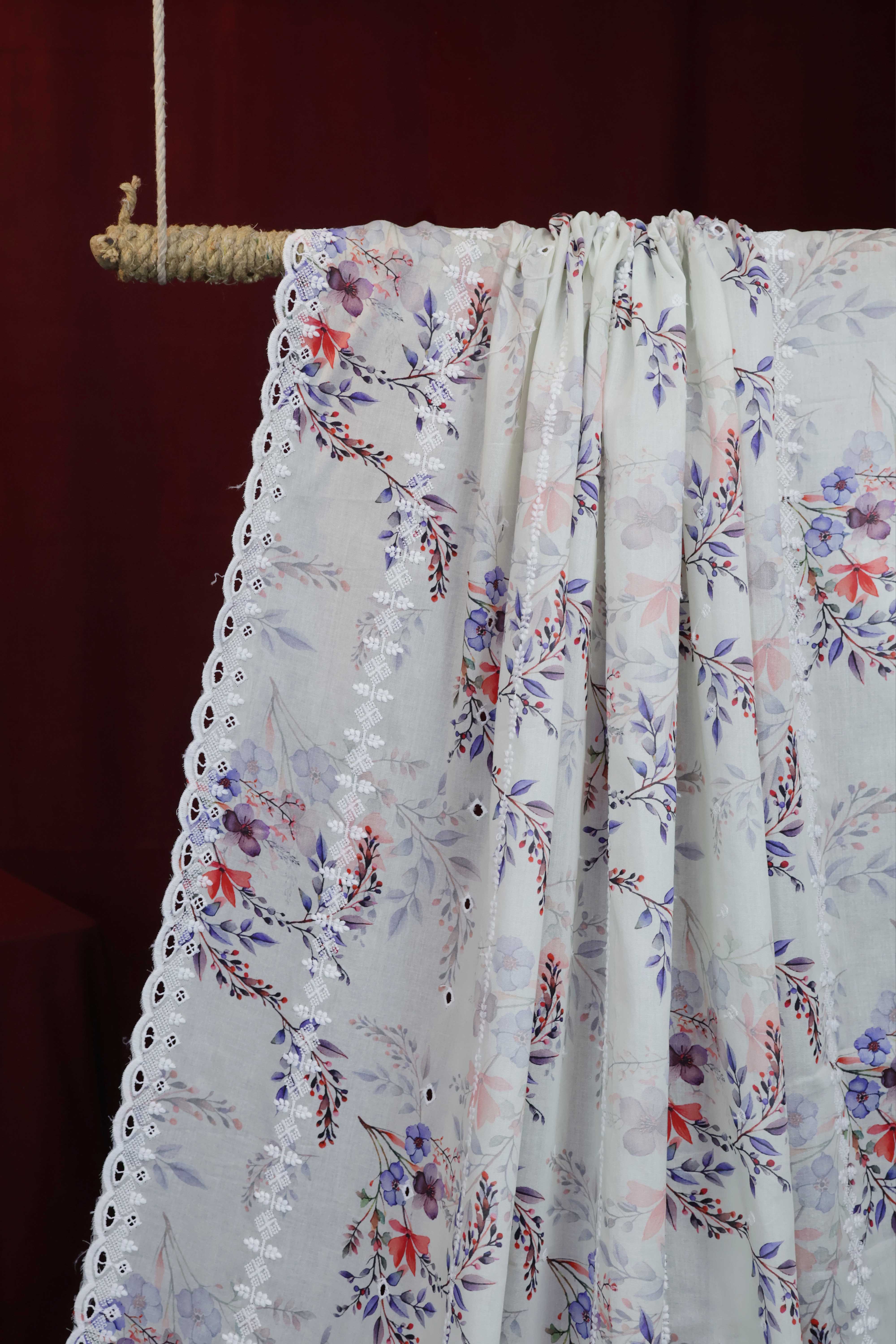 Embroidered Lawn Shawl LSST05 - Image 3