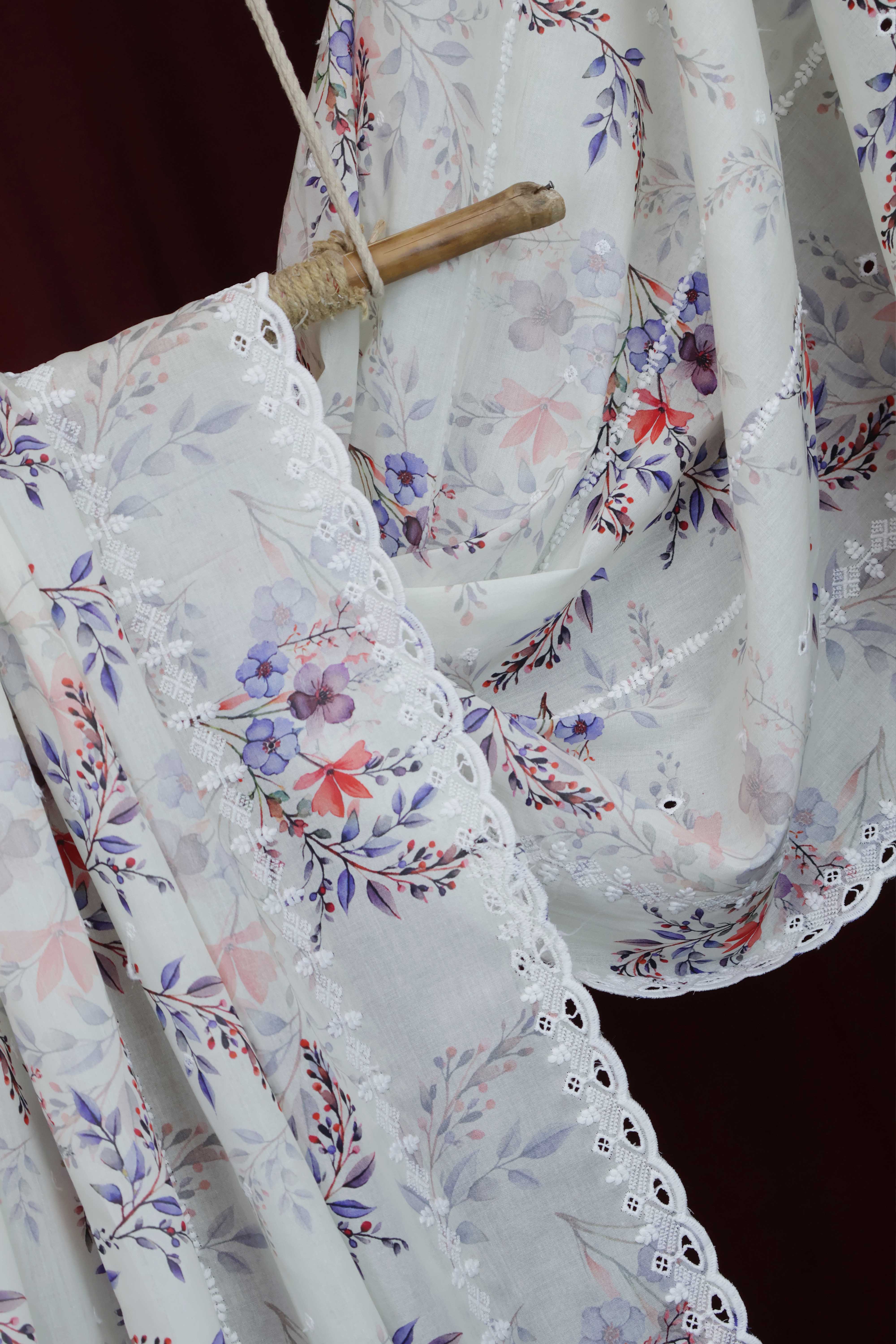 Embroidered Lawn Shawl LSST05 - Image 5