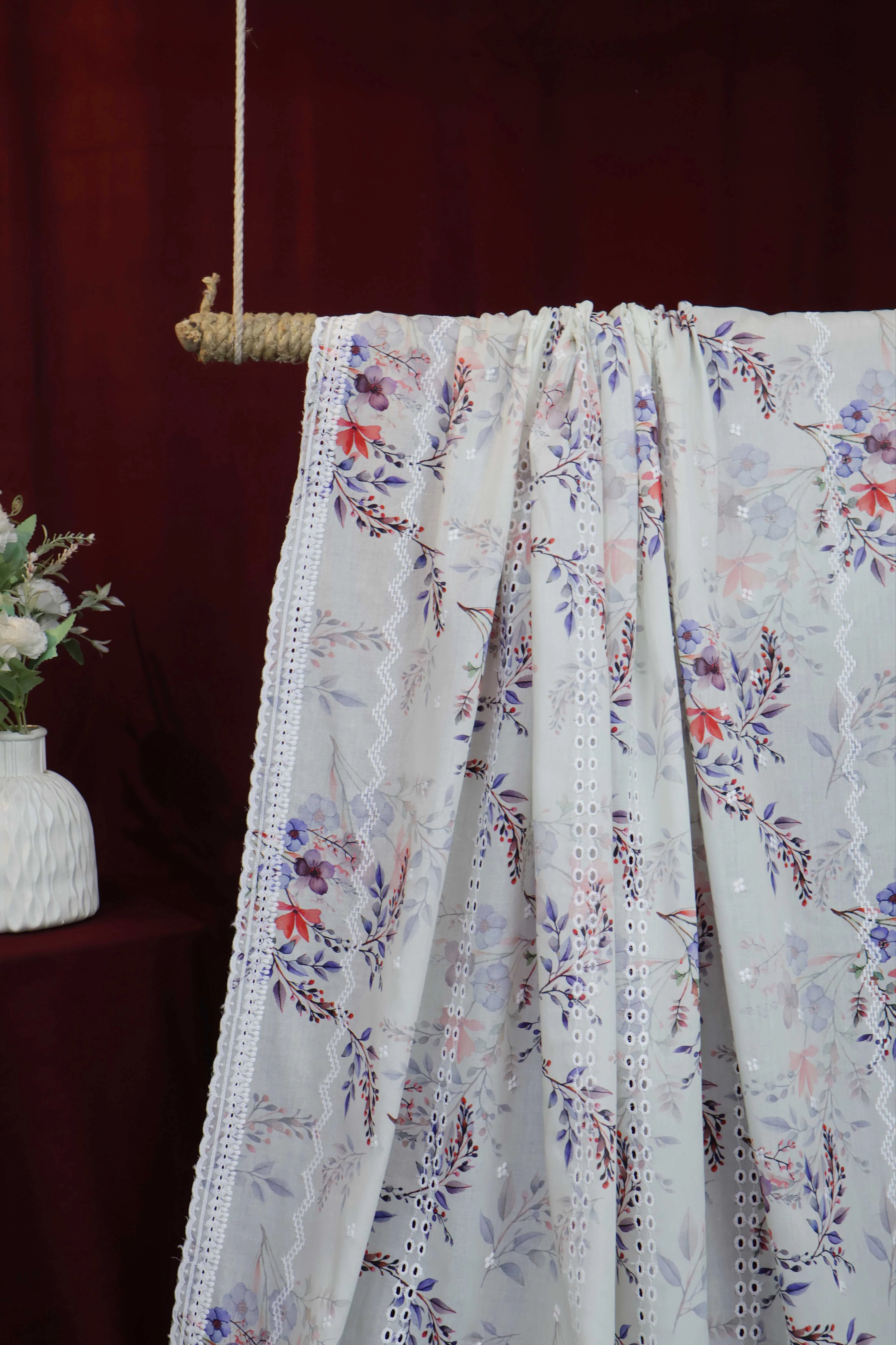 Embroidered Lawn Shawl LSST06 - Image 5