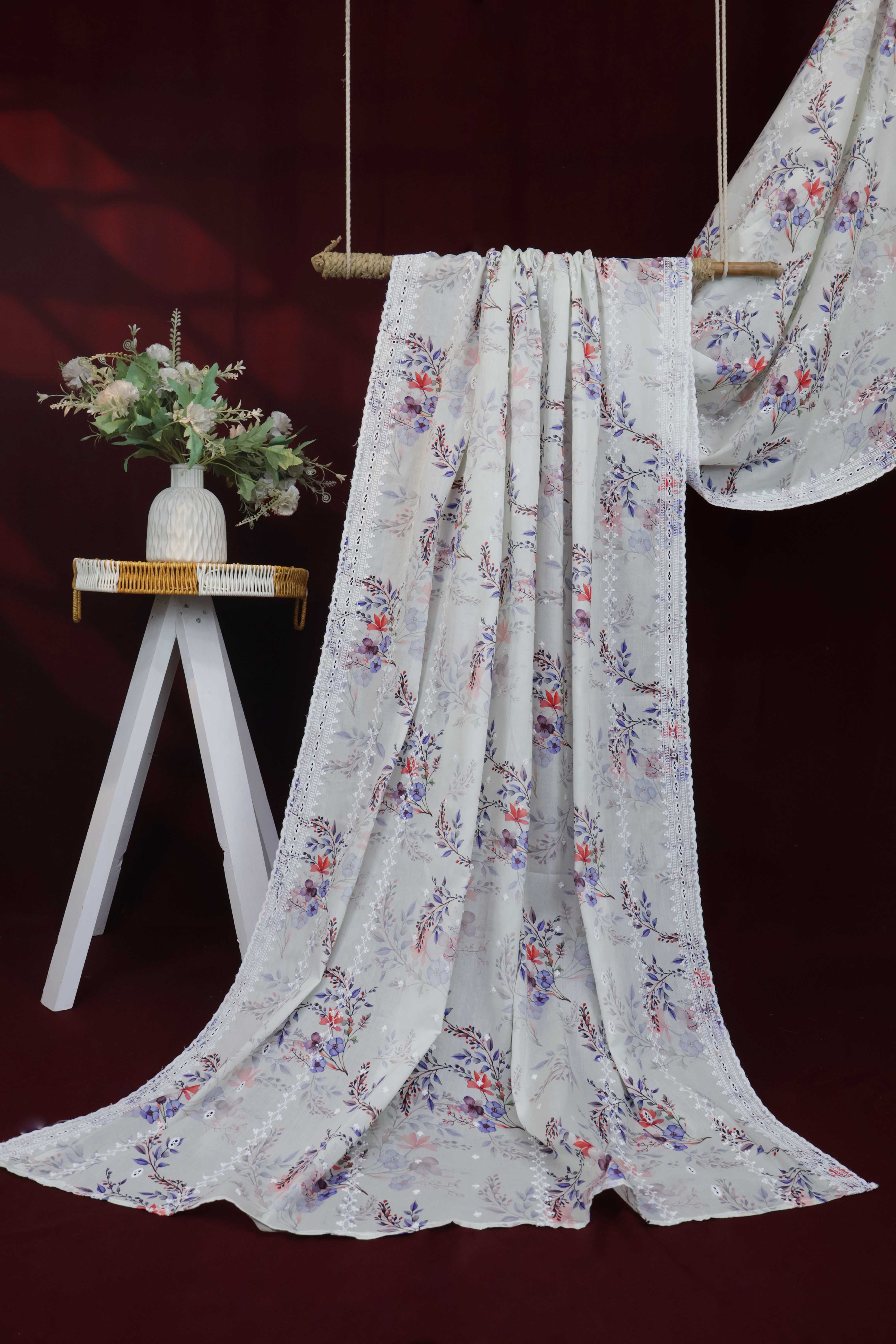 Embroidered Lawn Shawl LSST07 - Image 2
