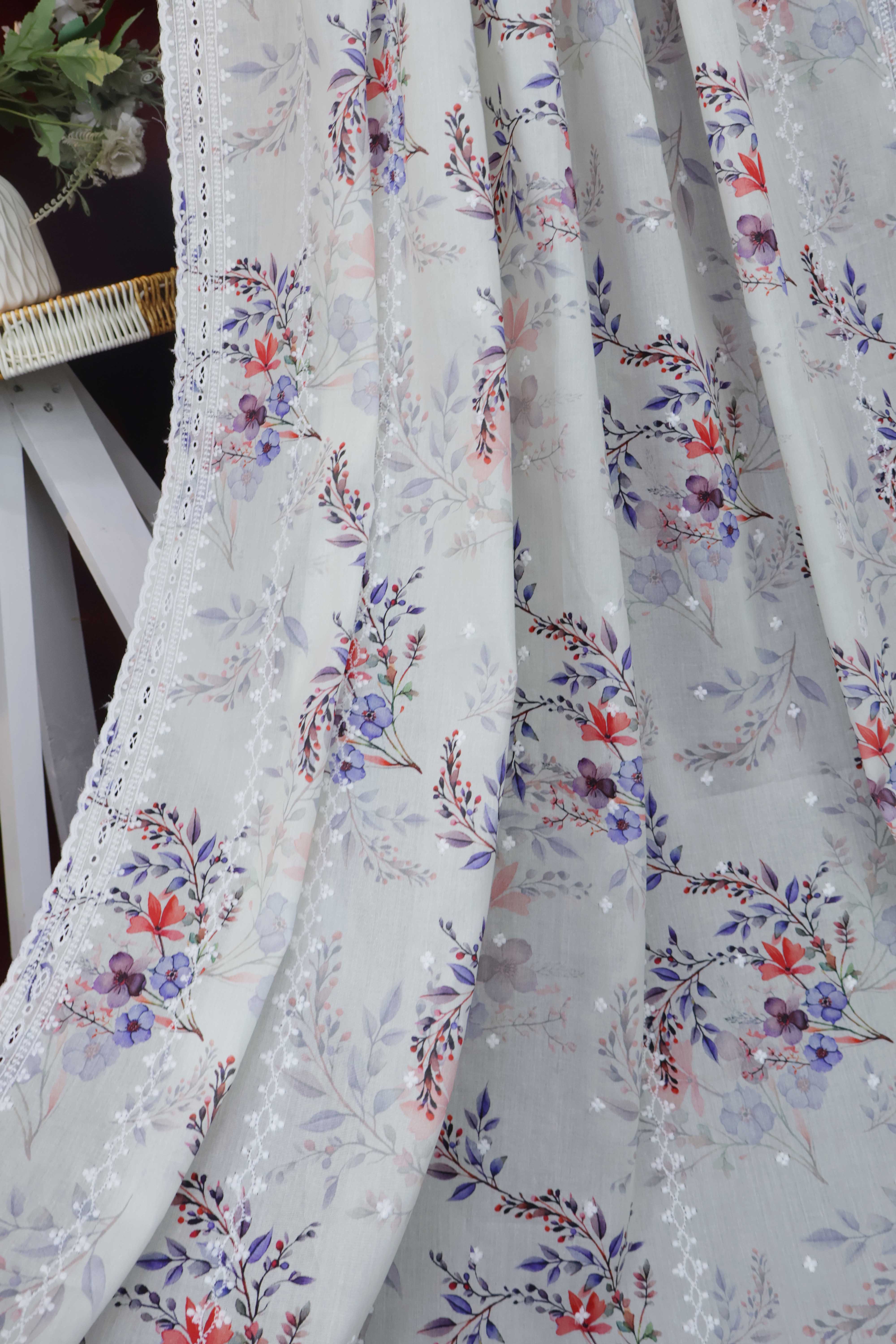 Embroidered Lawn Shawl LSST07 - Image 3