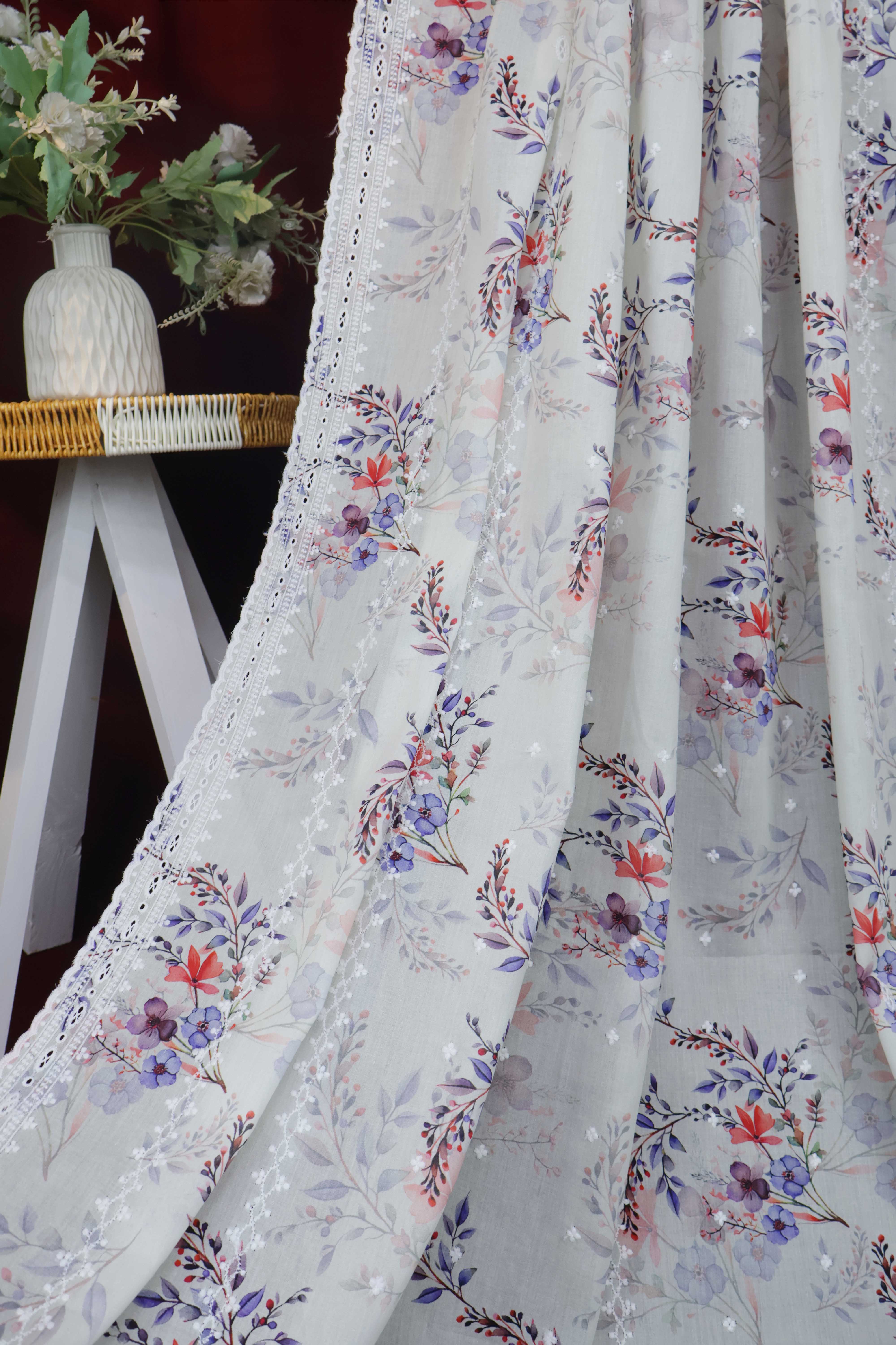 Embroidered Lawn Shawl LSST07 - Image 5
