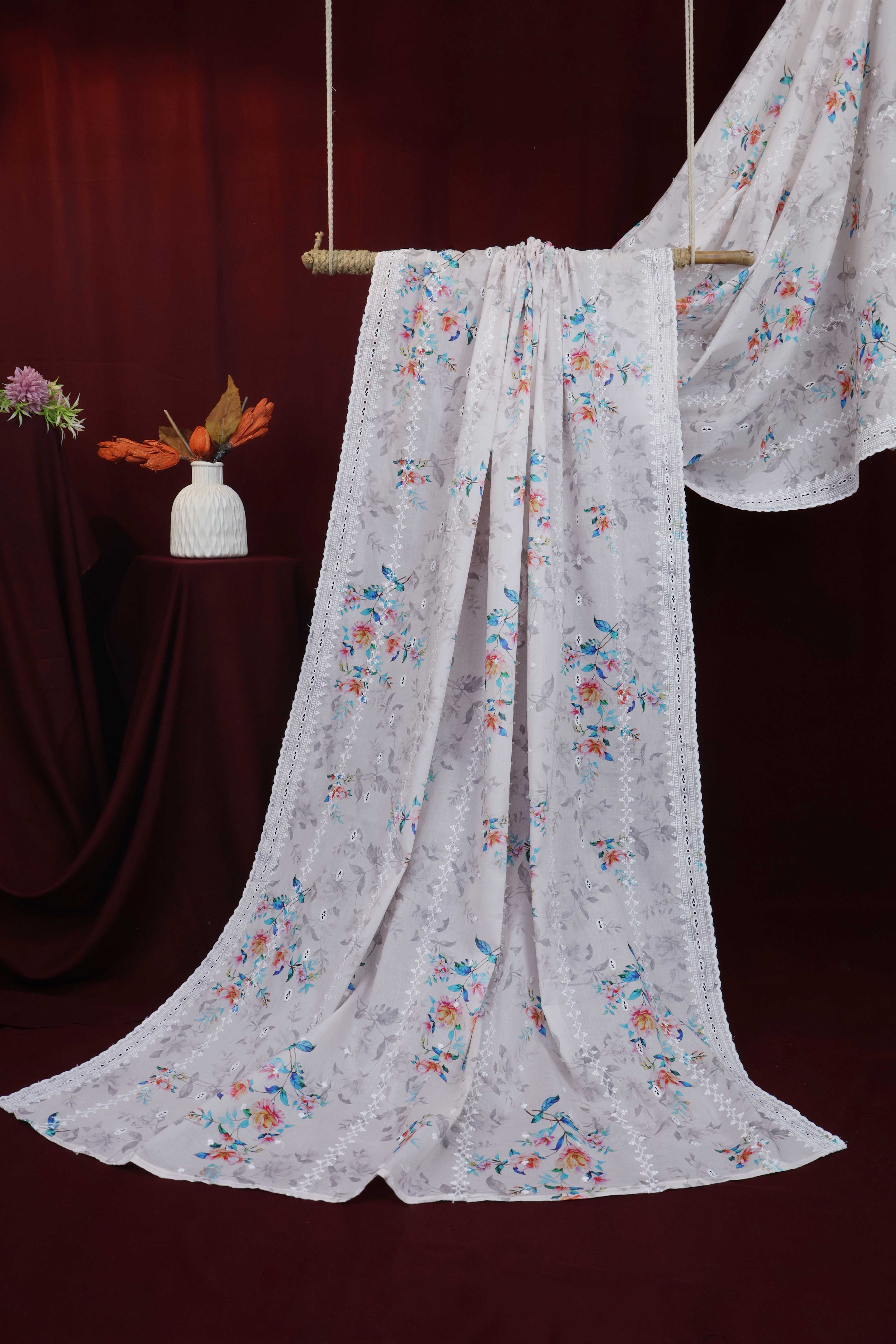 Embroidered Lawn Shawl LSST10 - Image 2