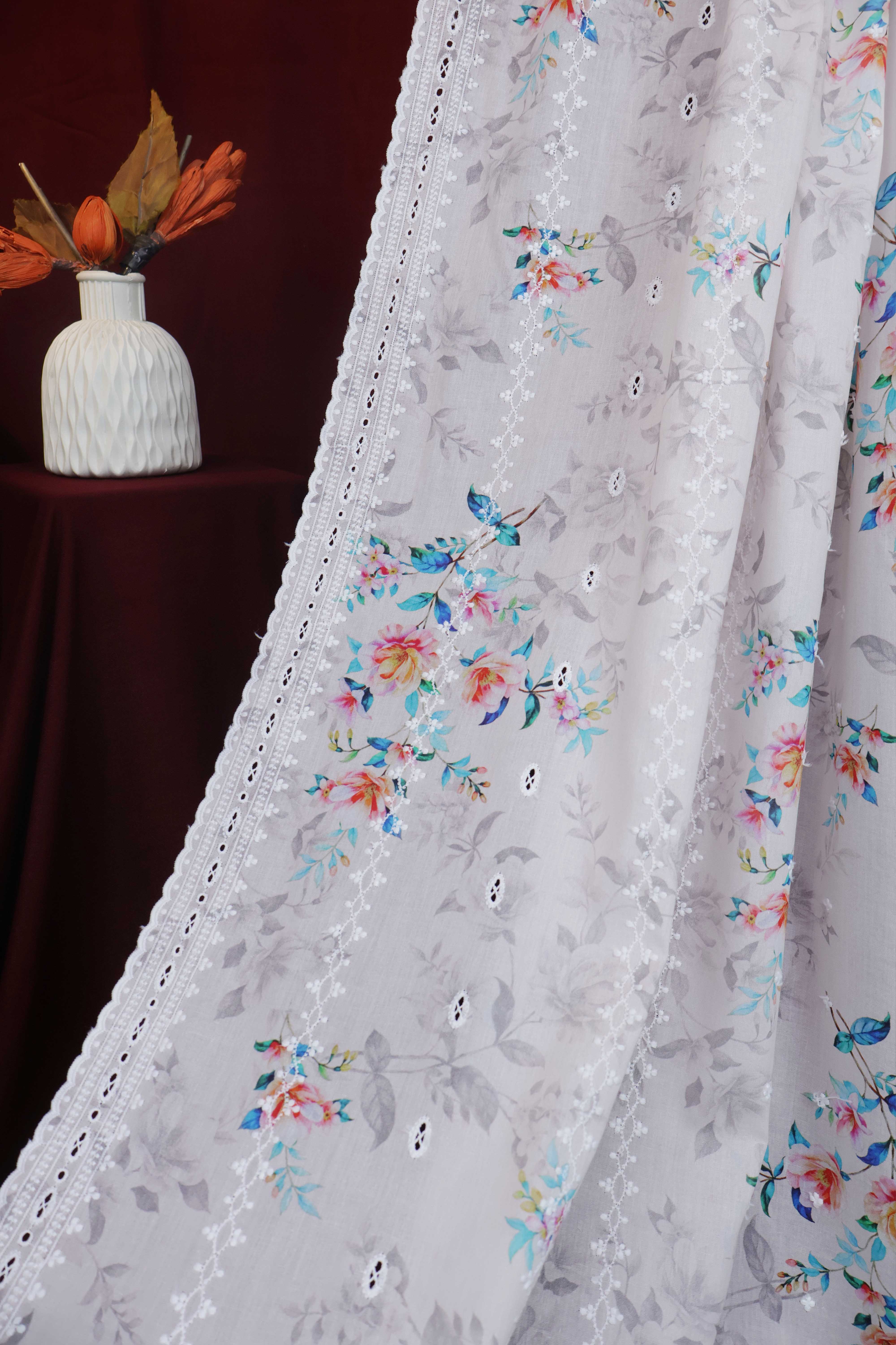 Embroidered Lawn Shawl LSST10 - Image 5