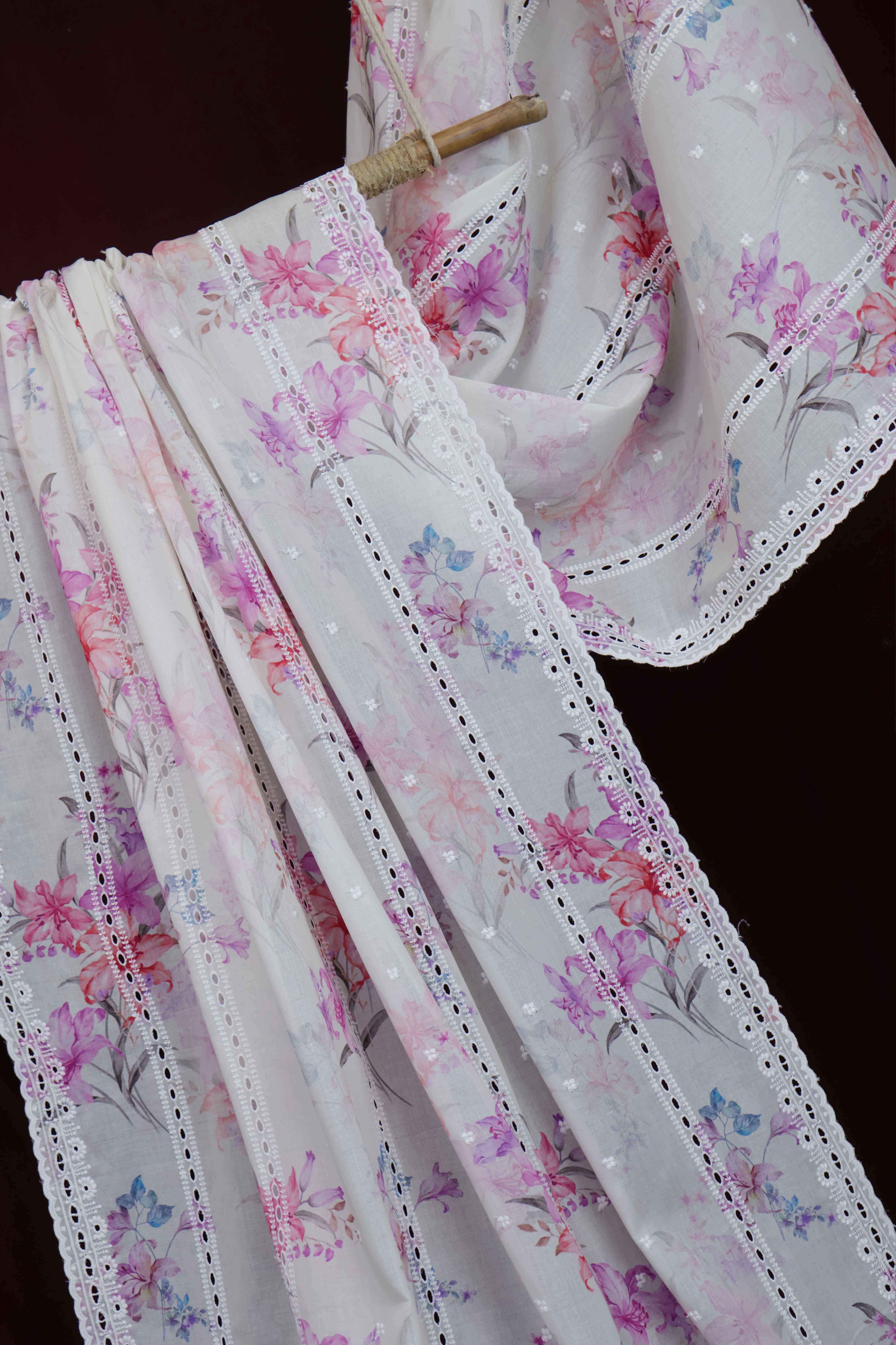 Embroidered Lawn Shawl LSST17 - Image 4