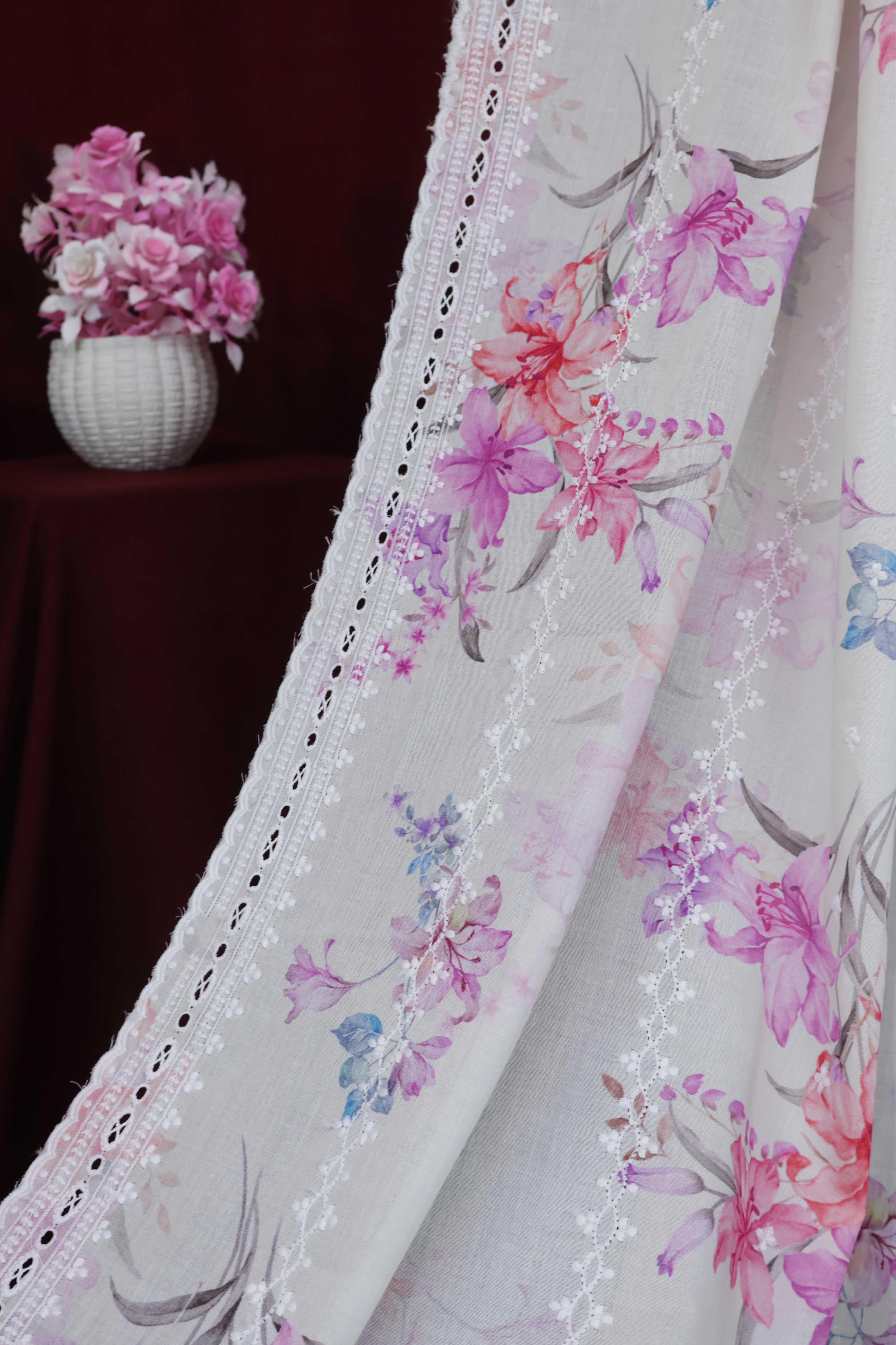 Embroidered Lawn Shawl LSST18 - Image 4