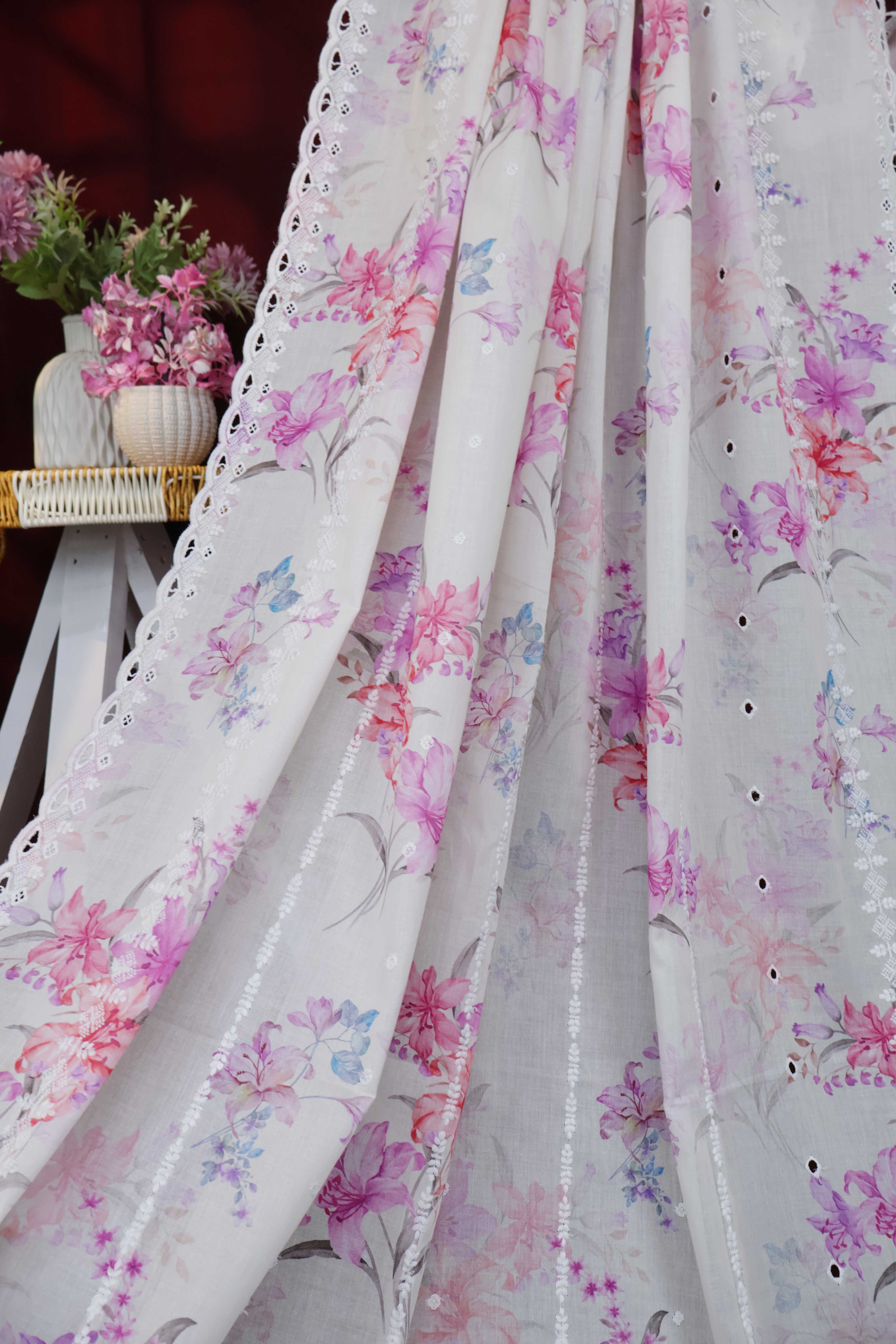 Embroidered Lawn Shawl LSST19 - Image 5