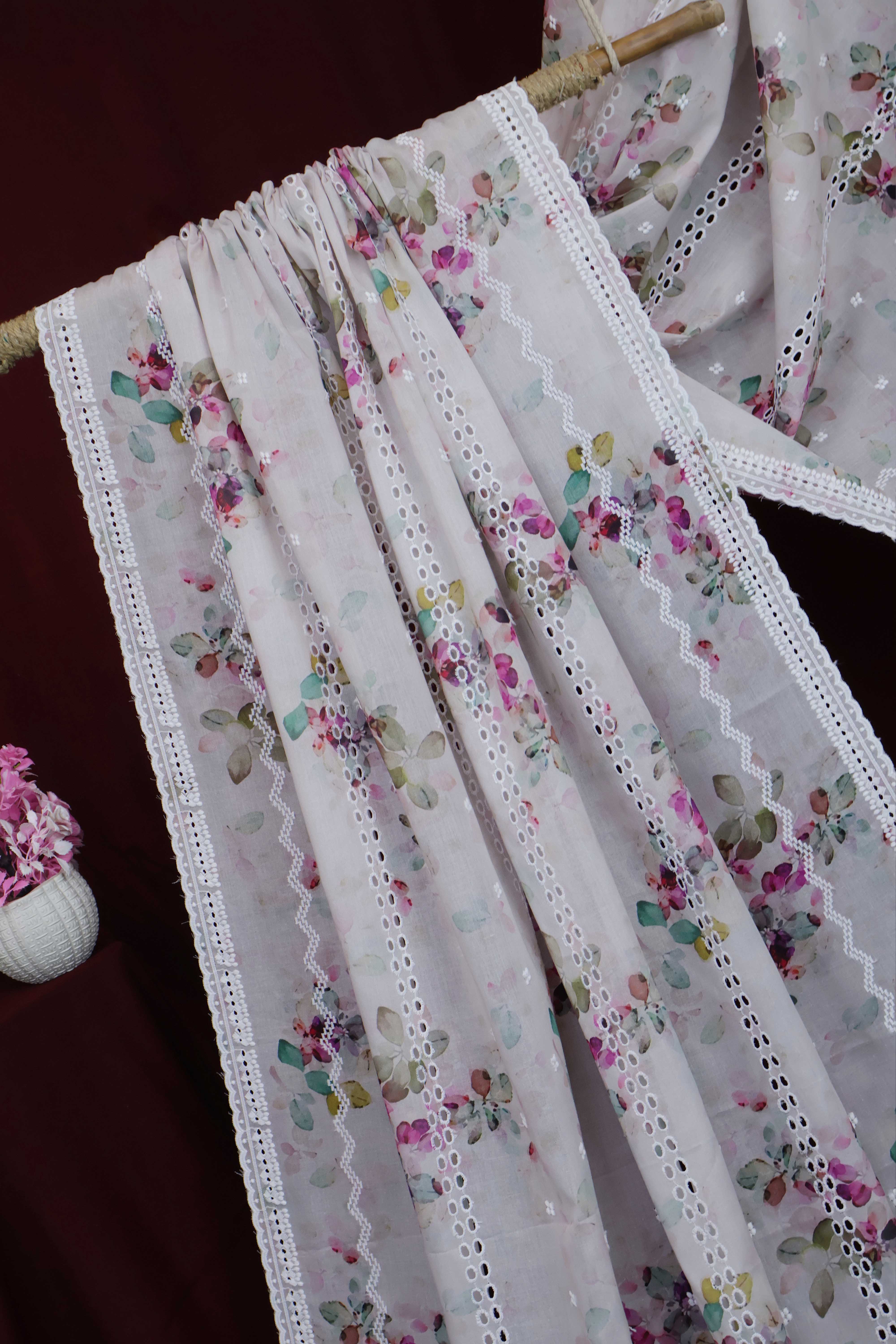 Embroidered Lawn Shawl LSST22 - Image 3