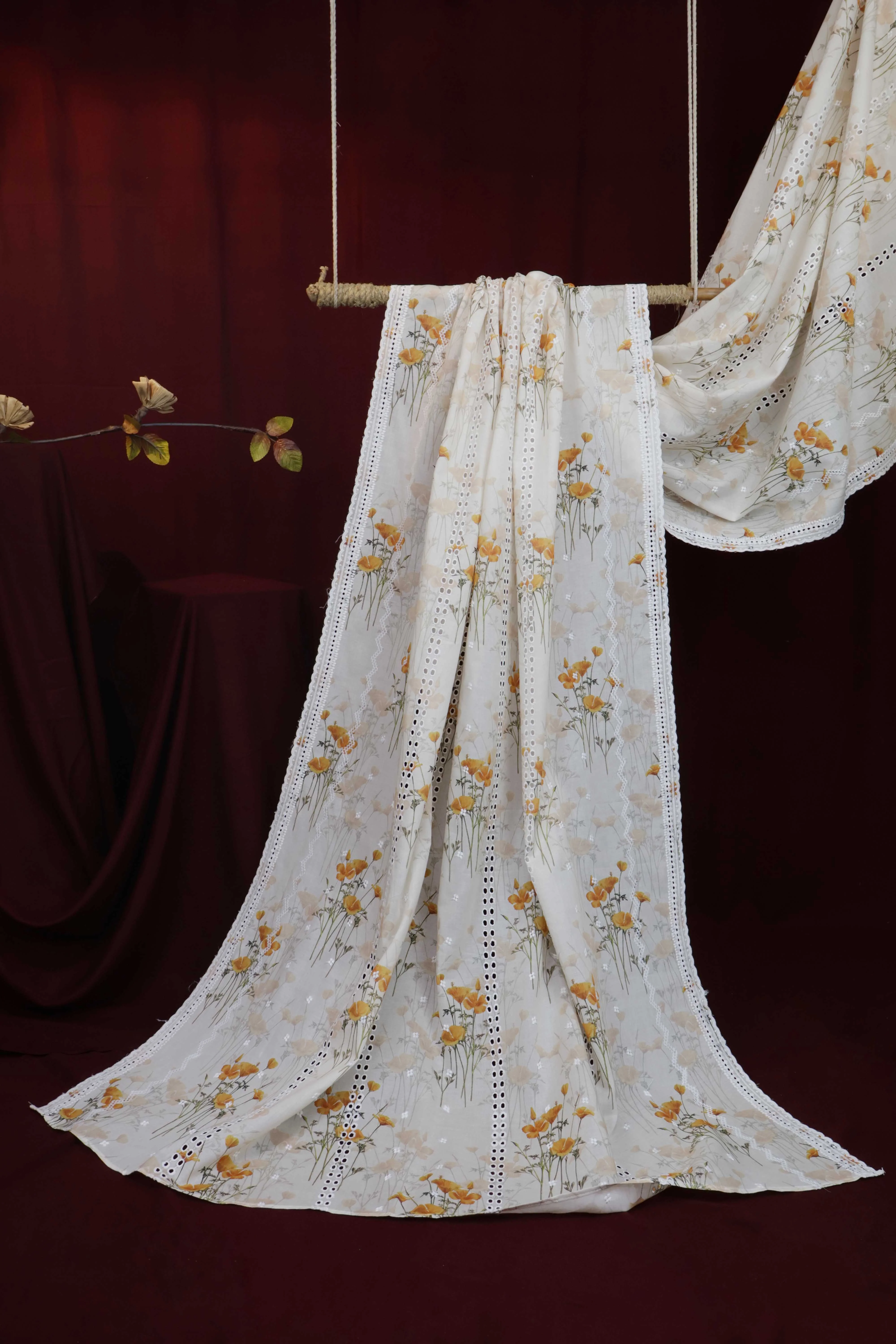 Embroidered Lawn Shawl LSST28 - Image 2