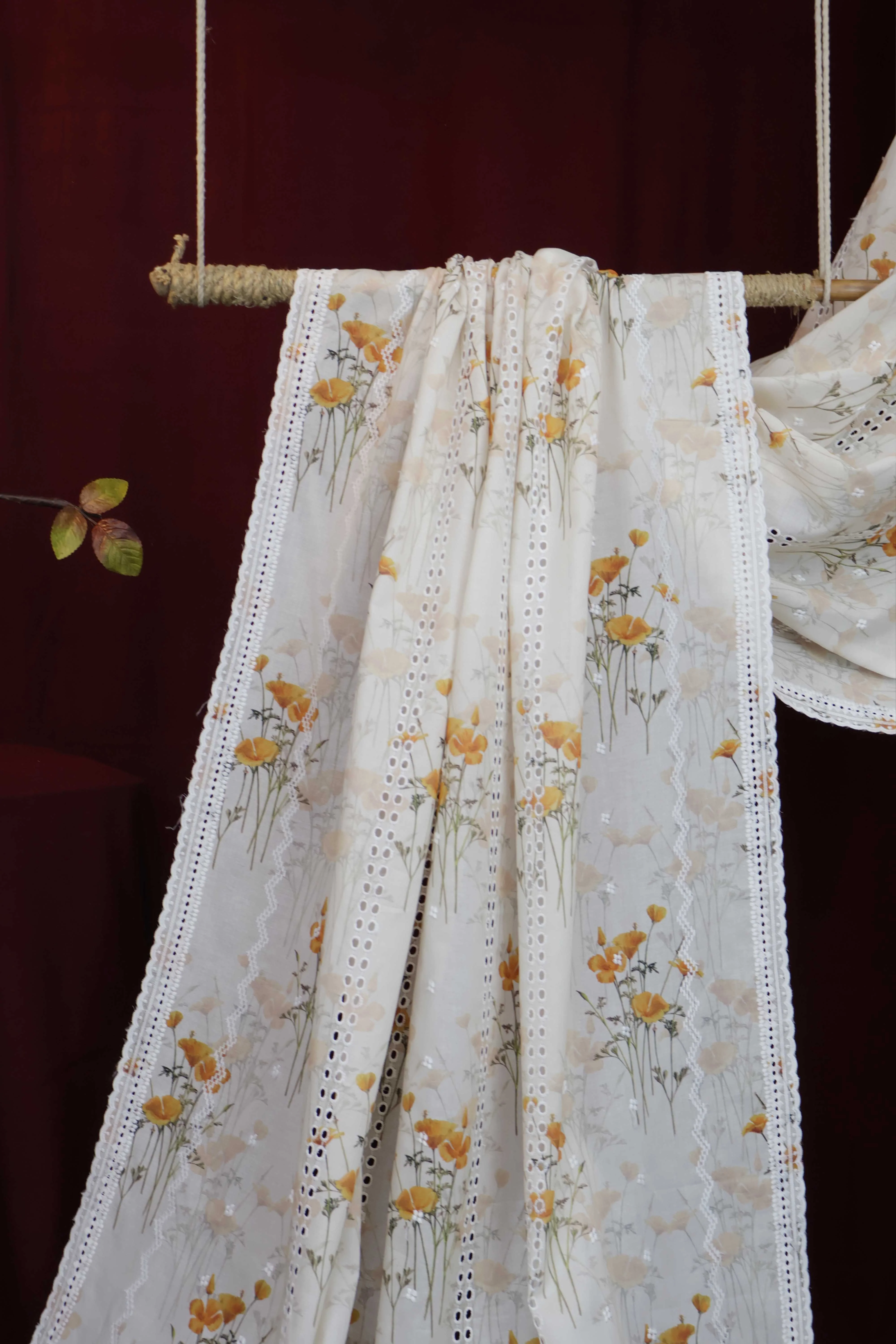 Embroidered Lawn Shawl LSST28 - Image 3