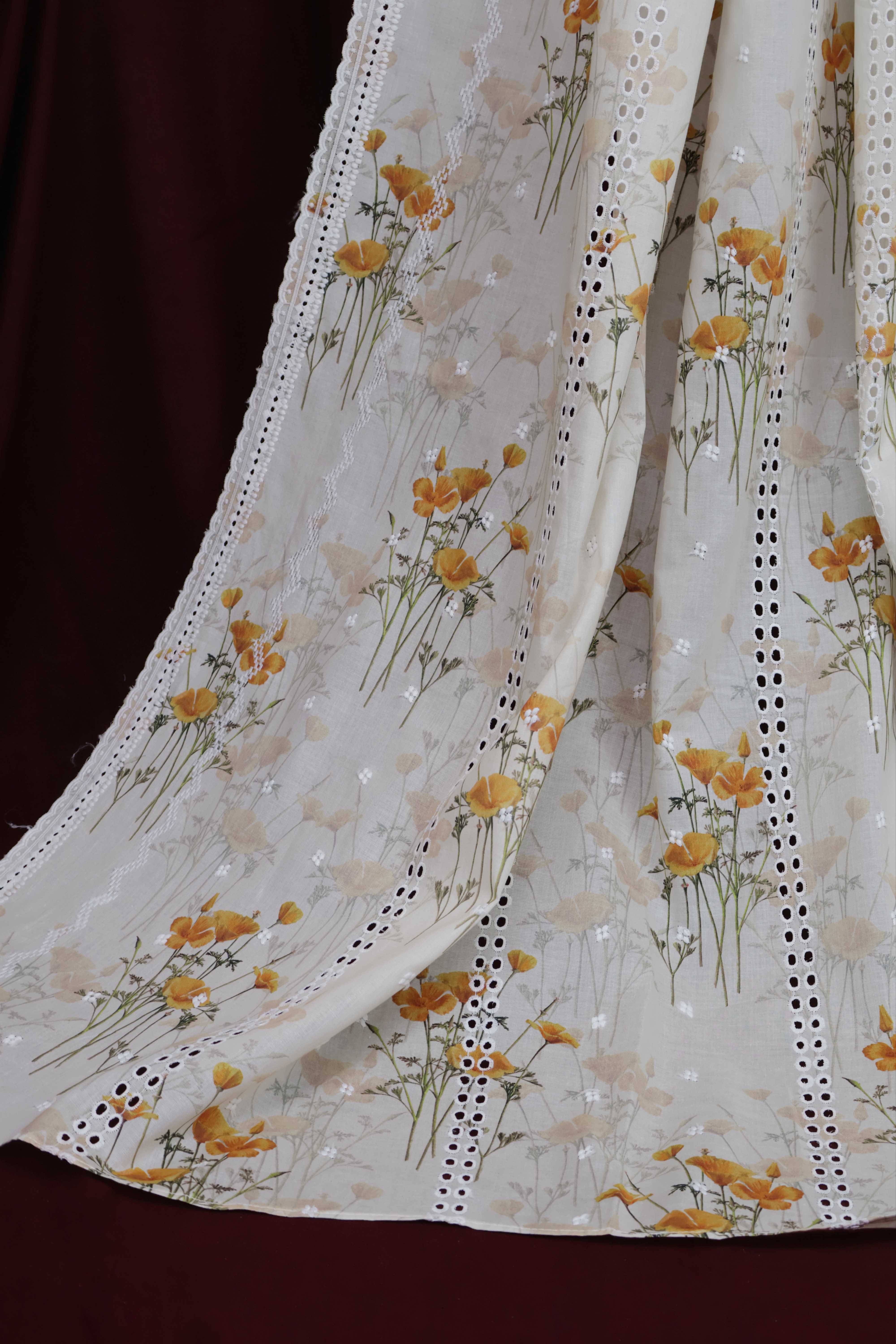 Embroidered Lawn Shawl LSST28 - Image 4