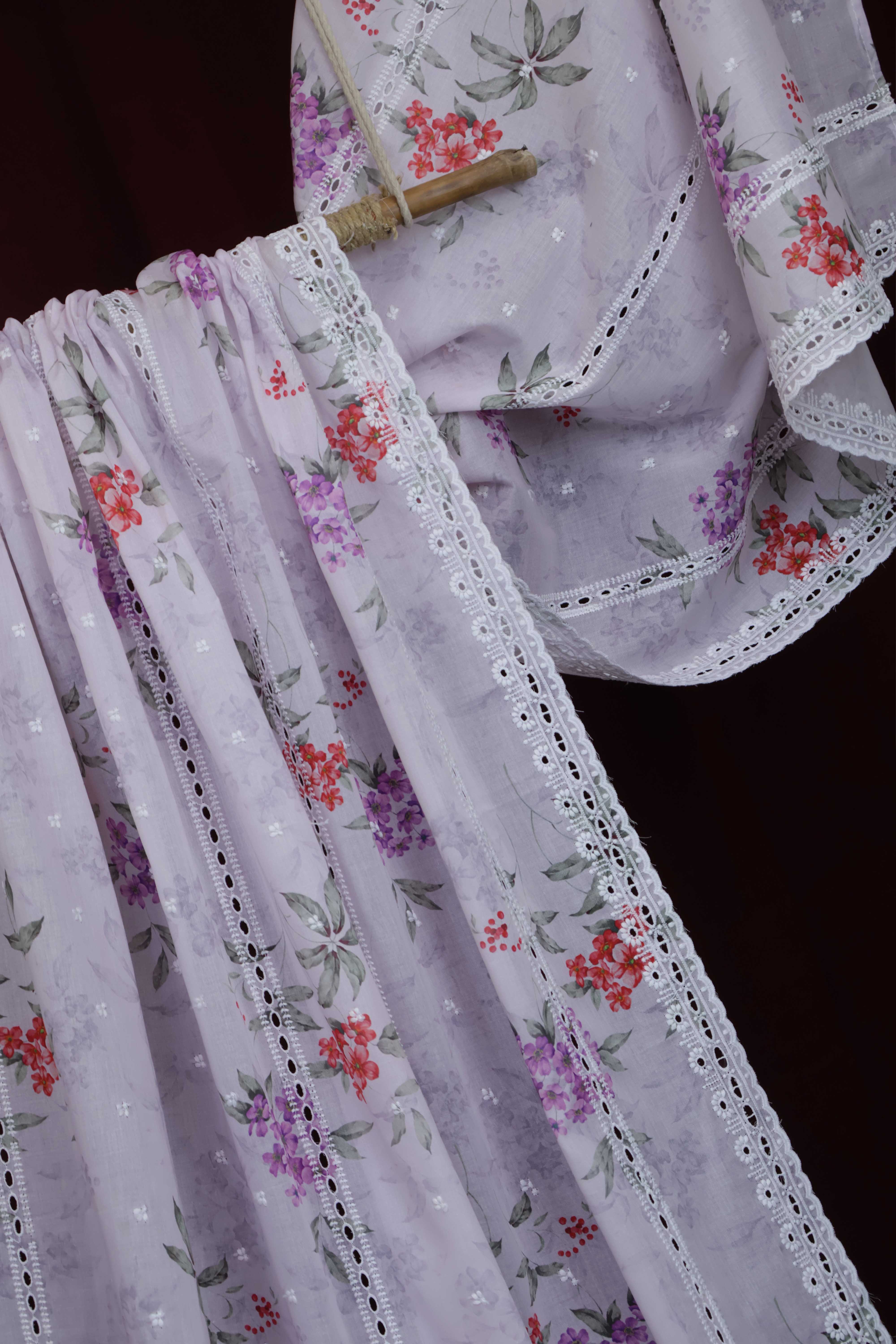 Embroidered Lawn Shawl LSST31 - Image 4