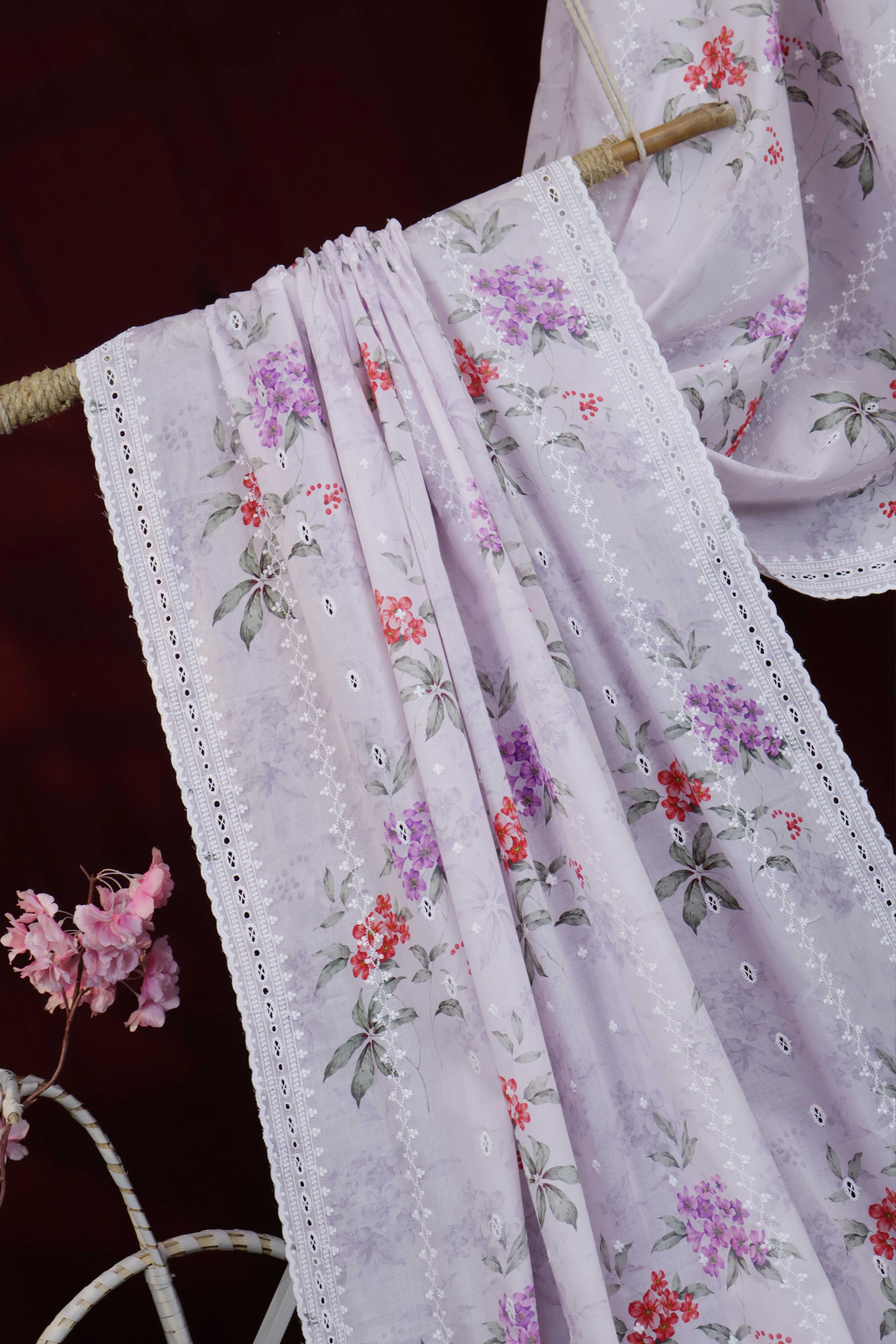 Embroidered Lawn Shawl LSST32 - Image 2