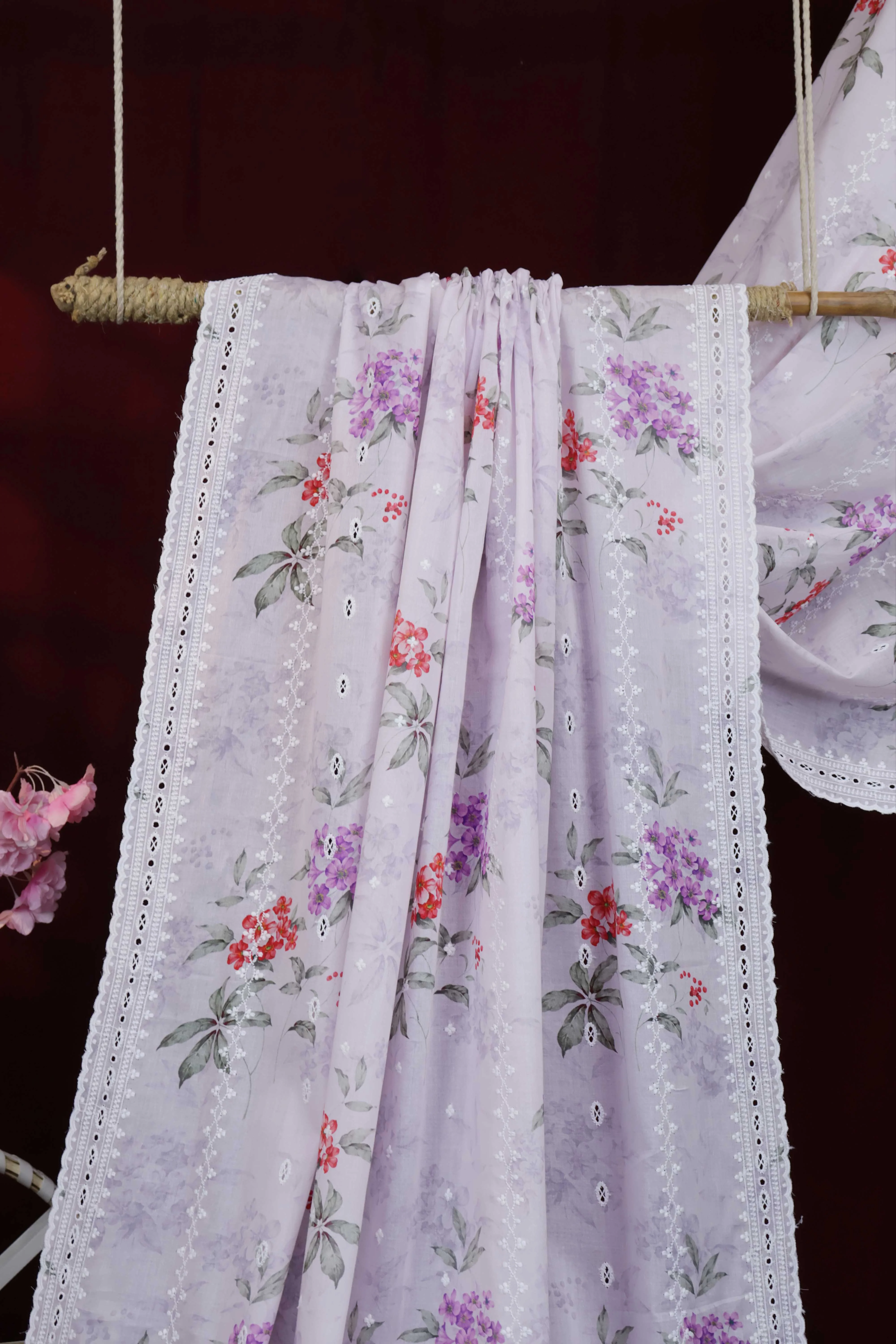 Embroidered Lawn Shawl LSST32 - Image 4