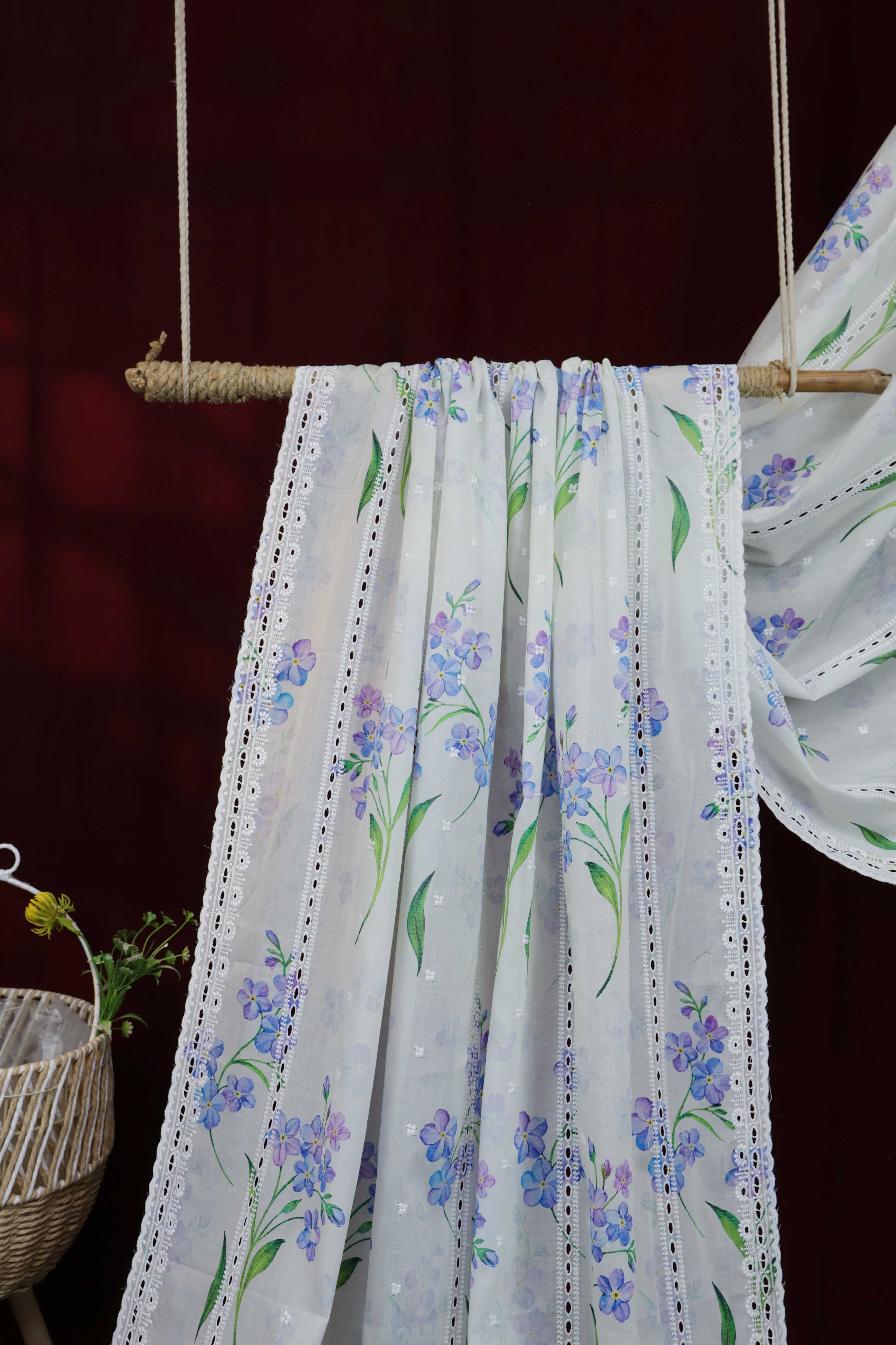 Embroidered Lawn Shawl LSST33 - Image 3