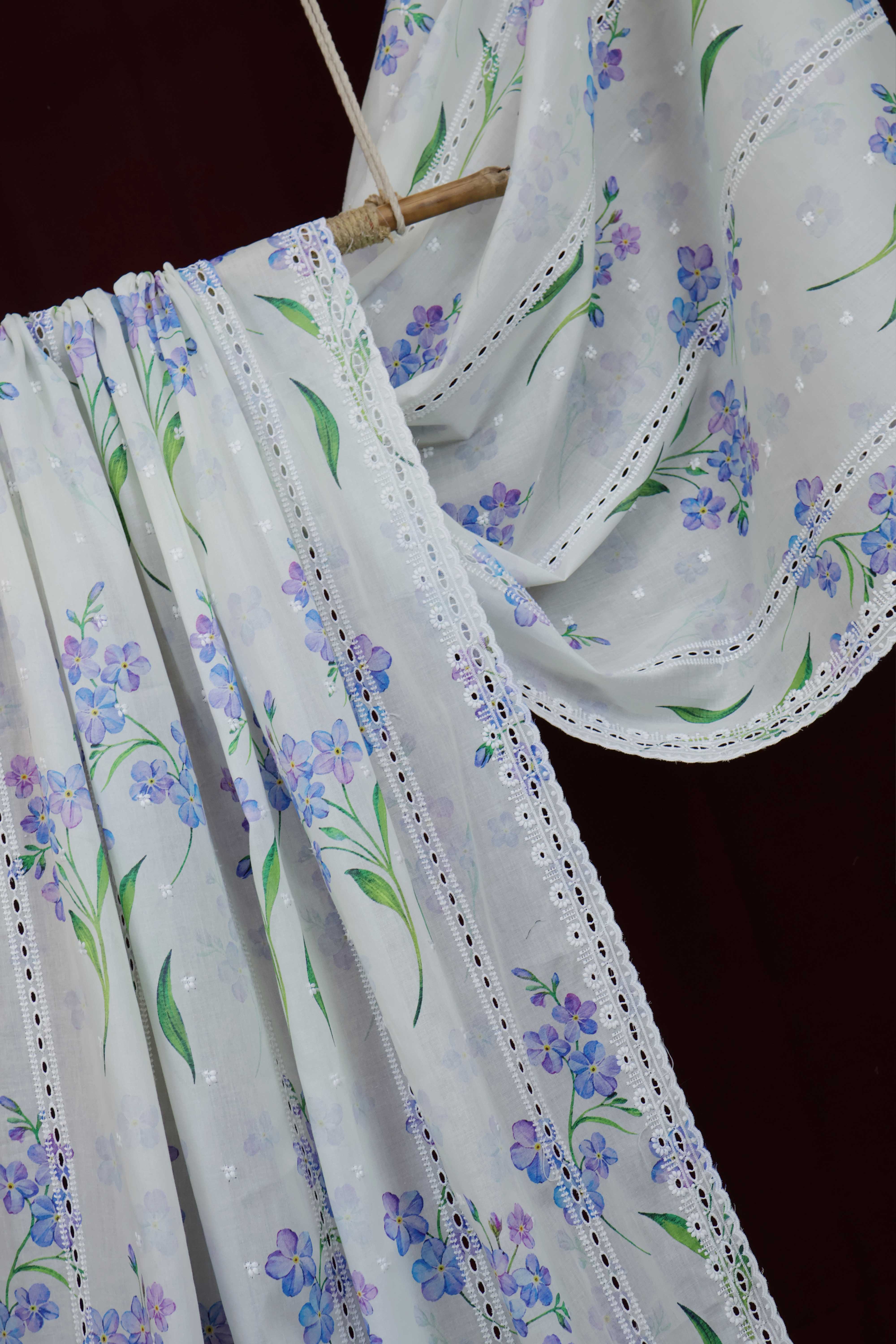 Embroidered Lawn Shawl LSST33 - Image 4