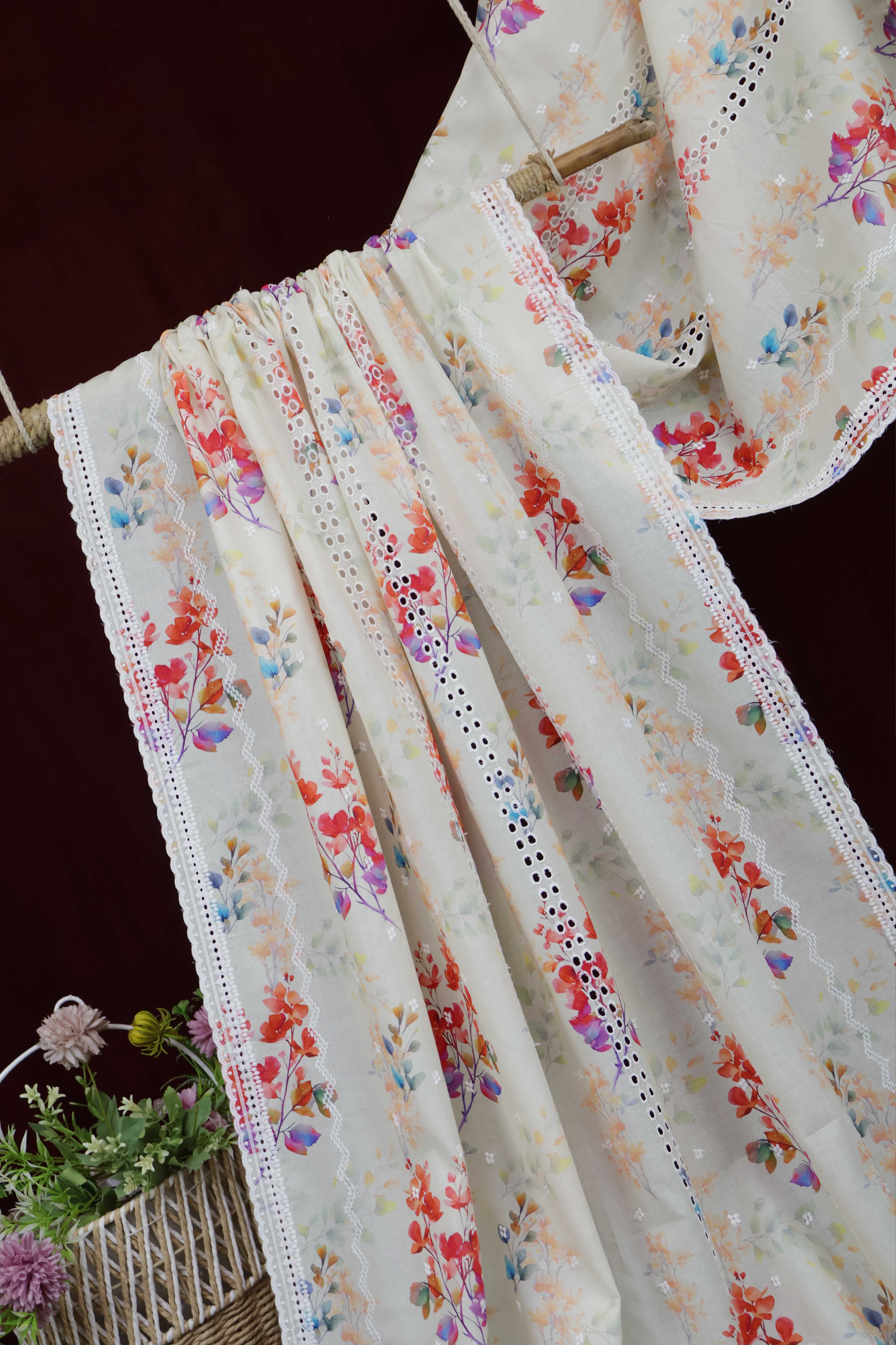 Embroidered Lawn Shawl LSST39 - Image 4