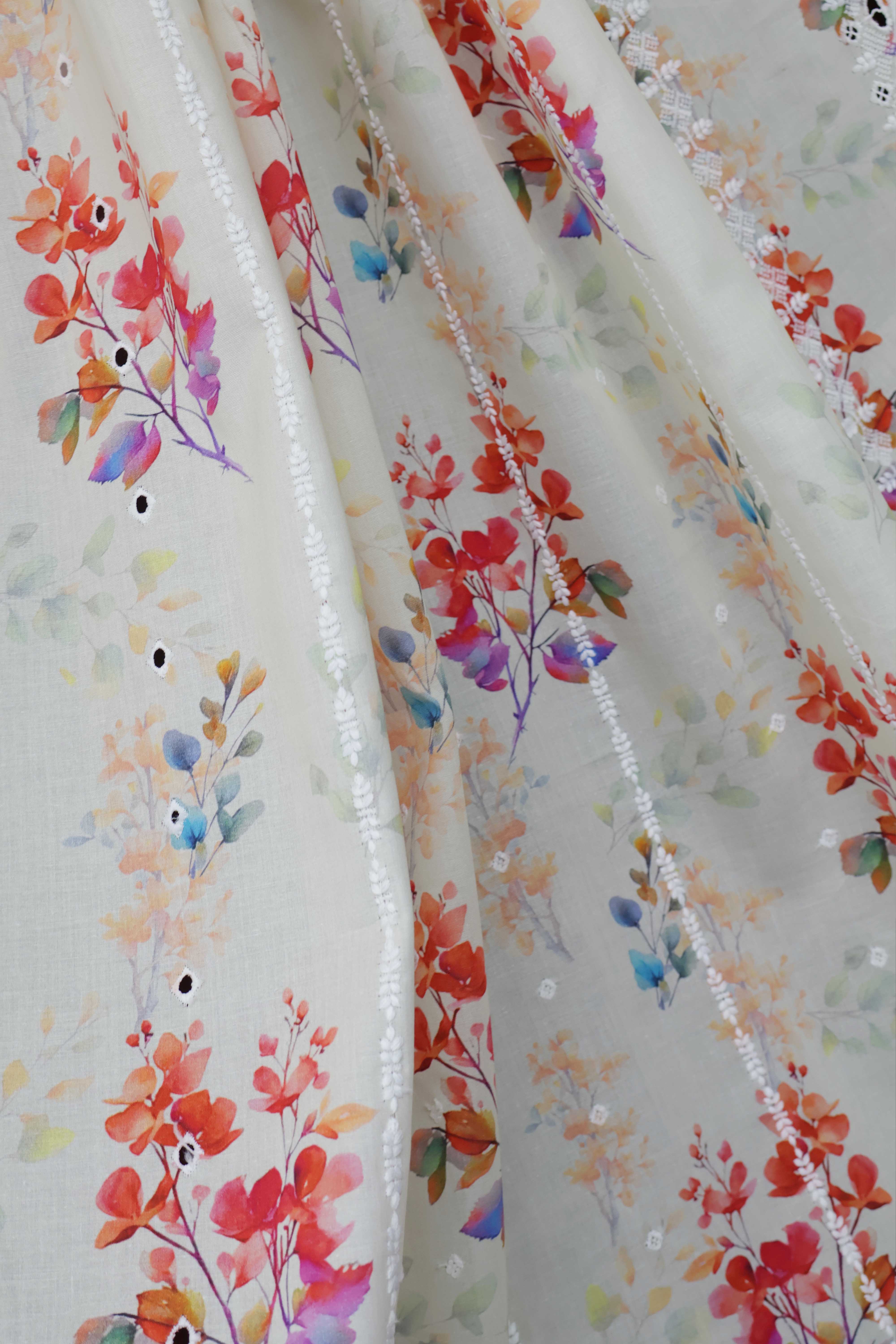 Embroidered Lawn Shawl LSST40 - Image 3