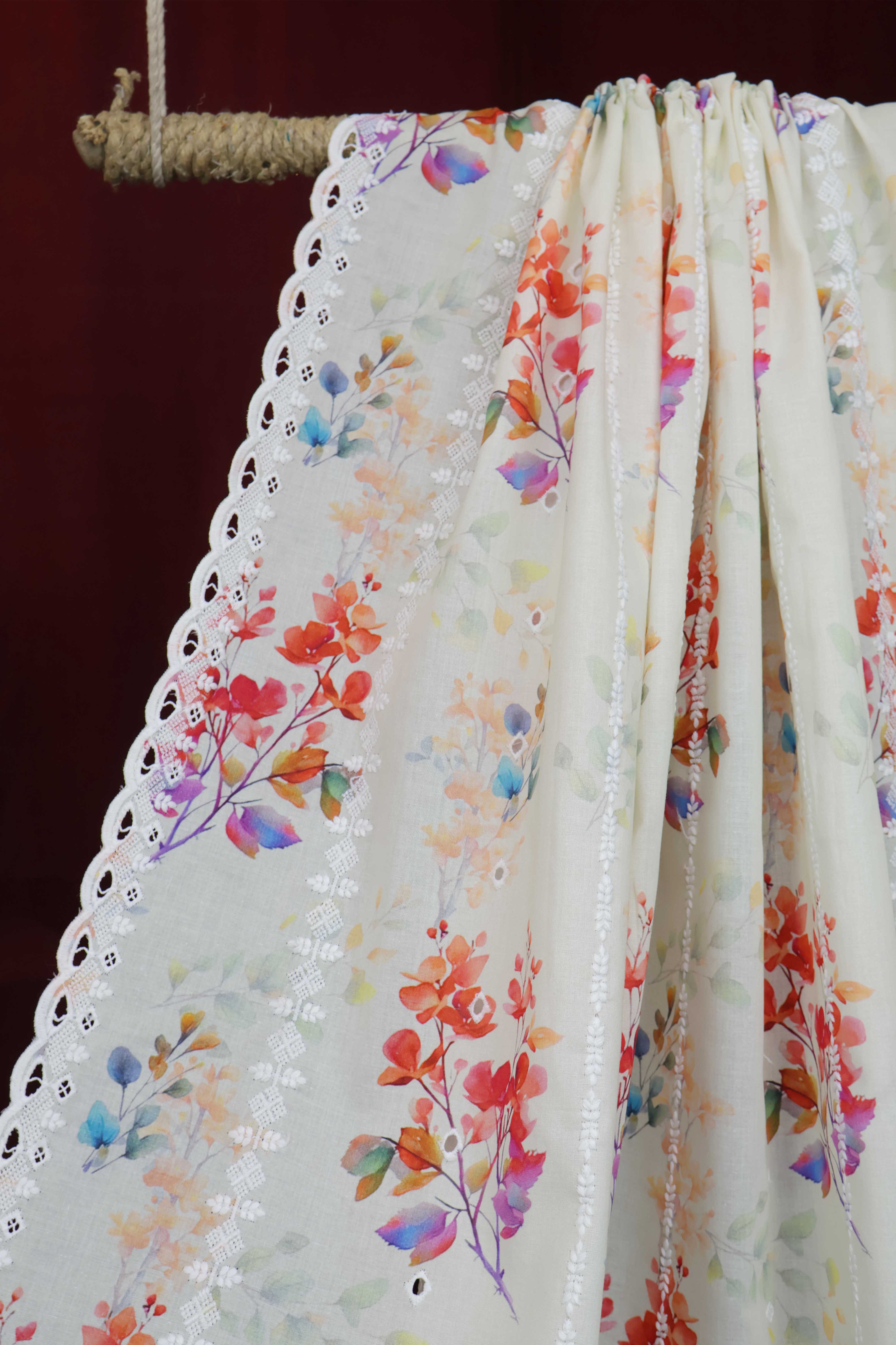 Embroidered Lawn Shawl LSST40 - Image 4