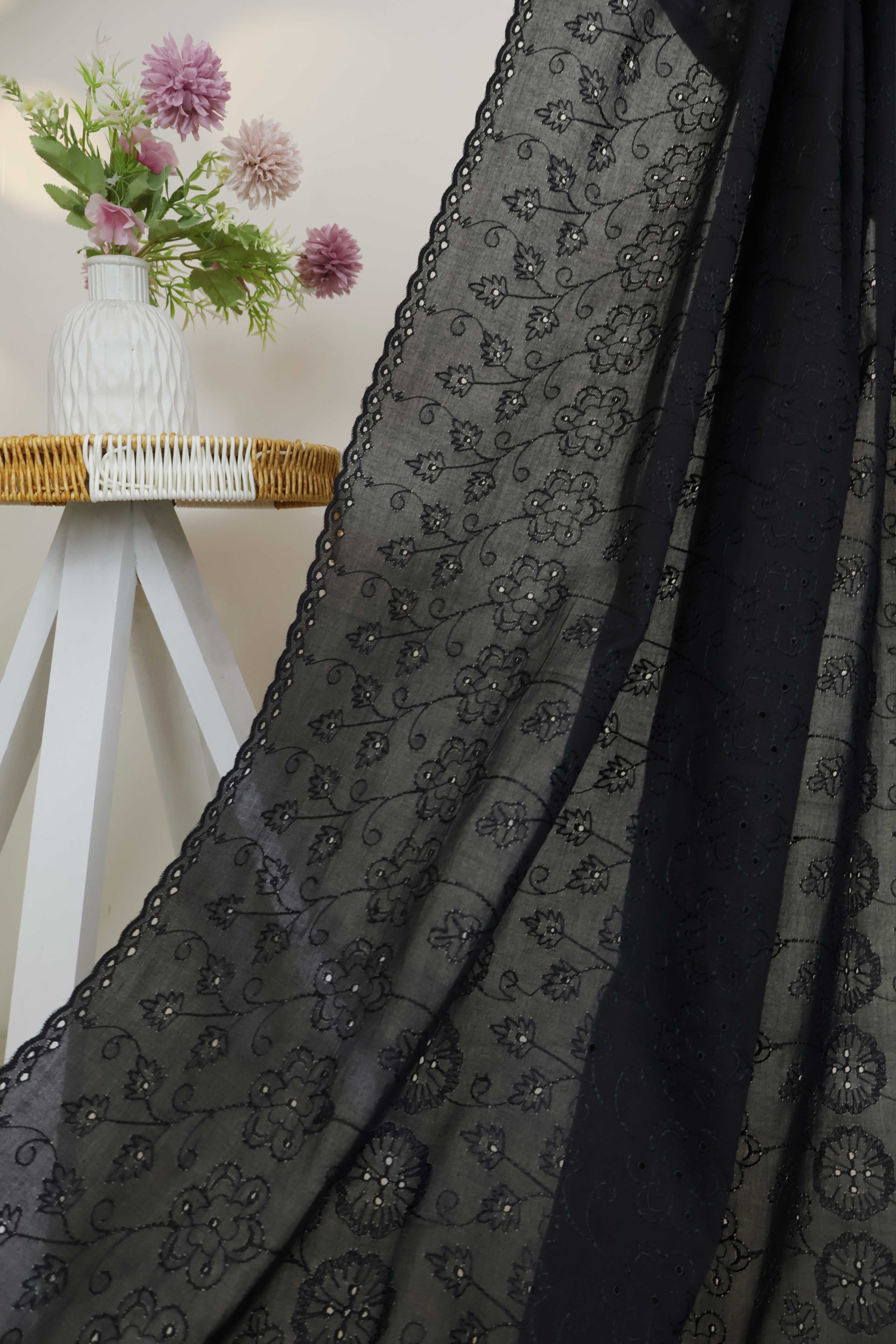 Full Embroidered Lawn Shawl HLSH179 - Image 3