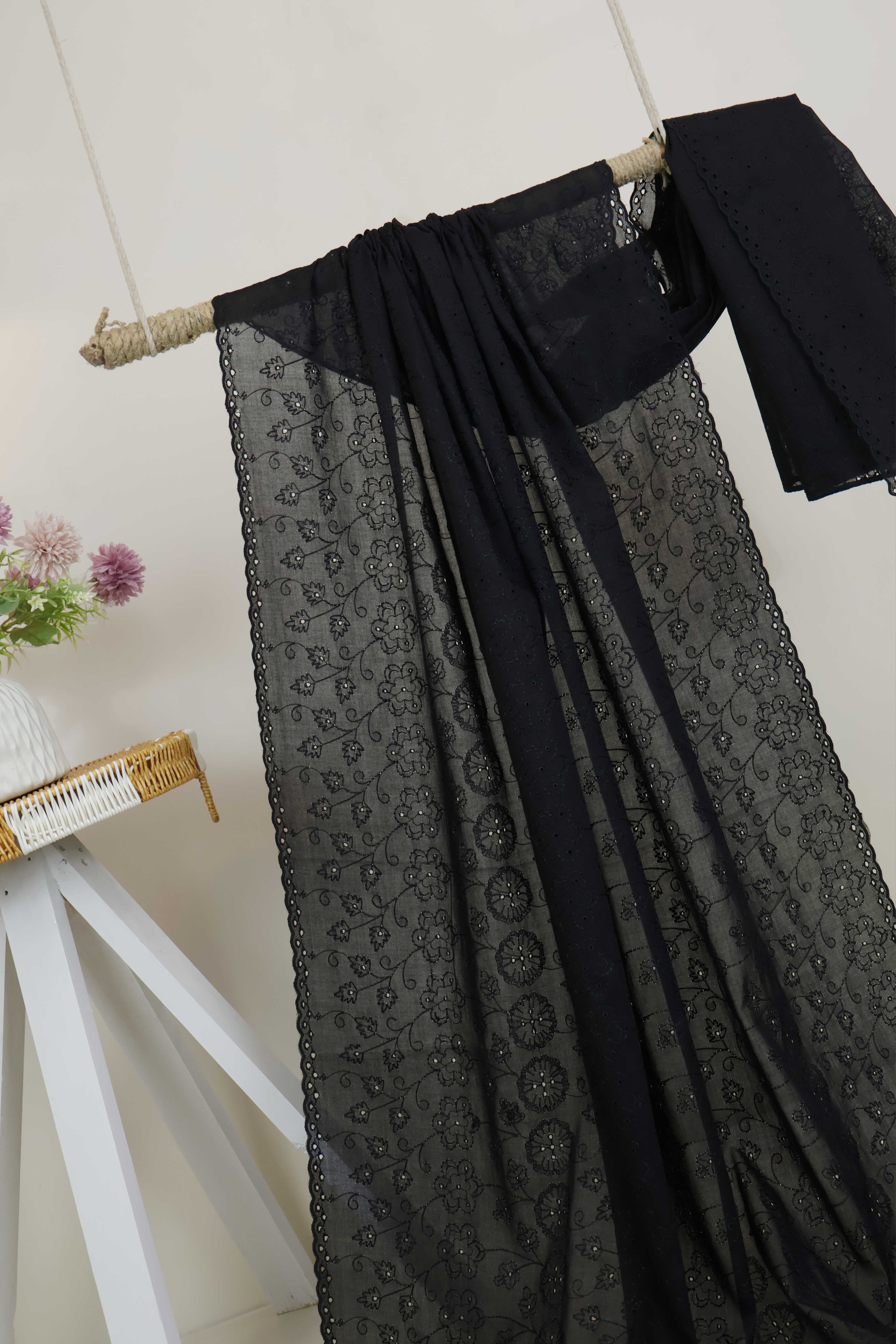 Full Embroidered Lawn Shawl HLSH179 - Image 4