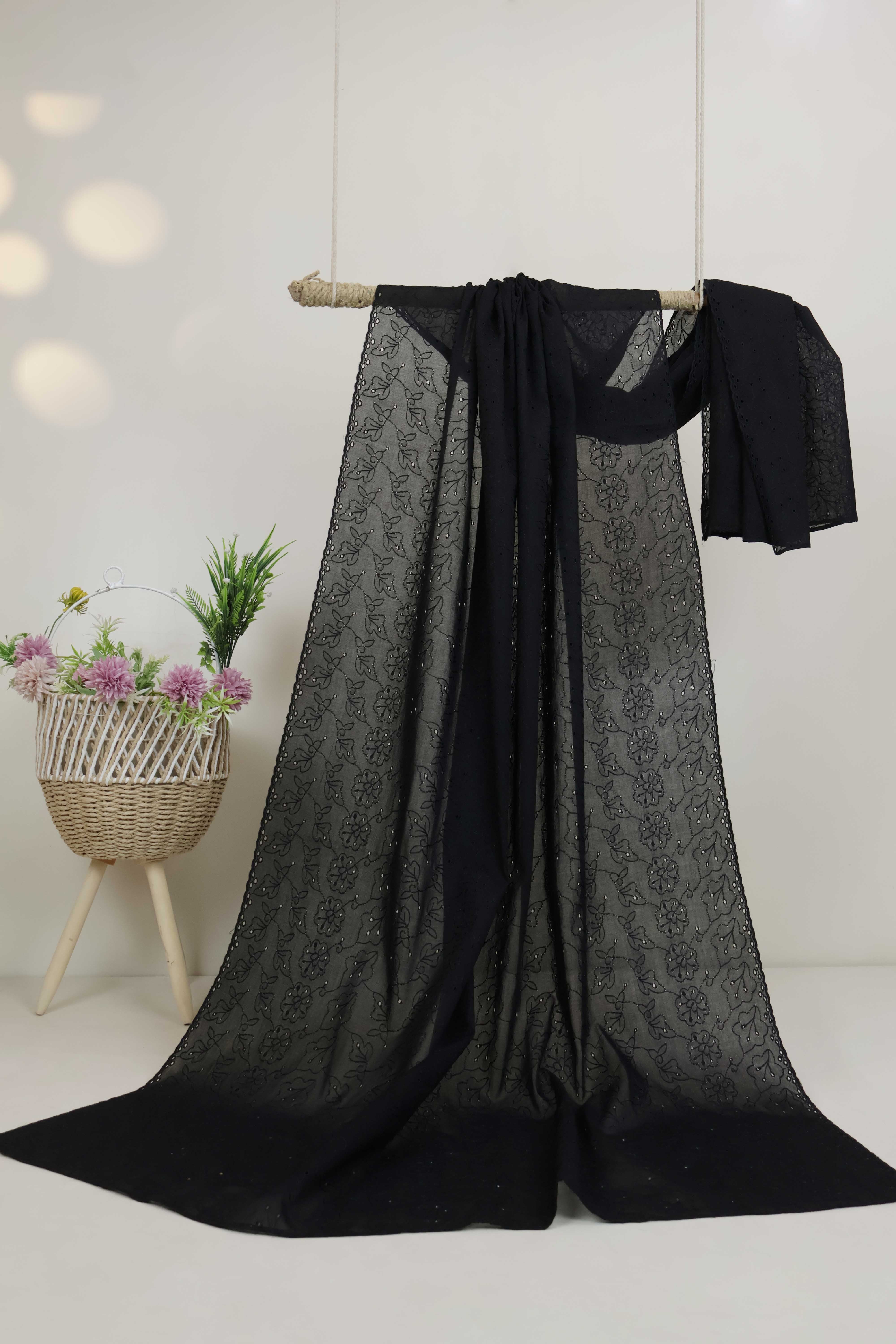 Full Embroidered Lawn Shawl HLSH182