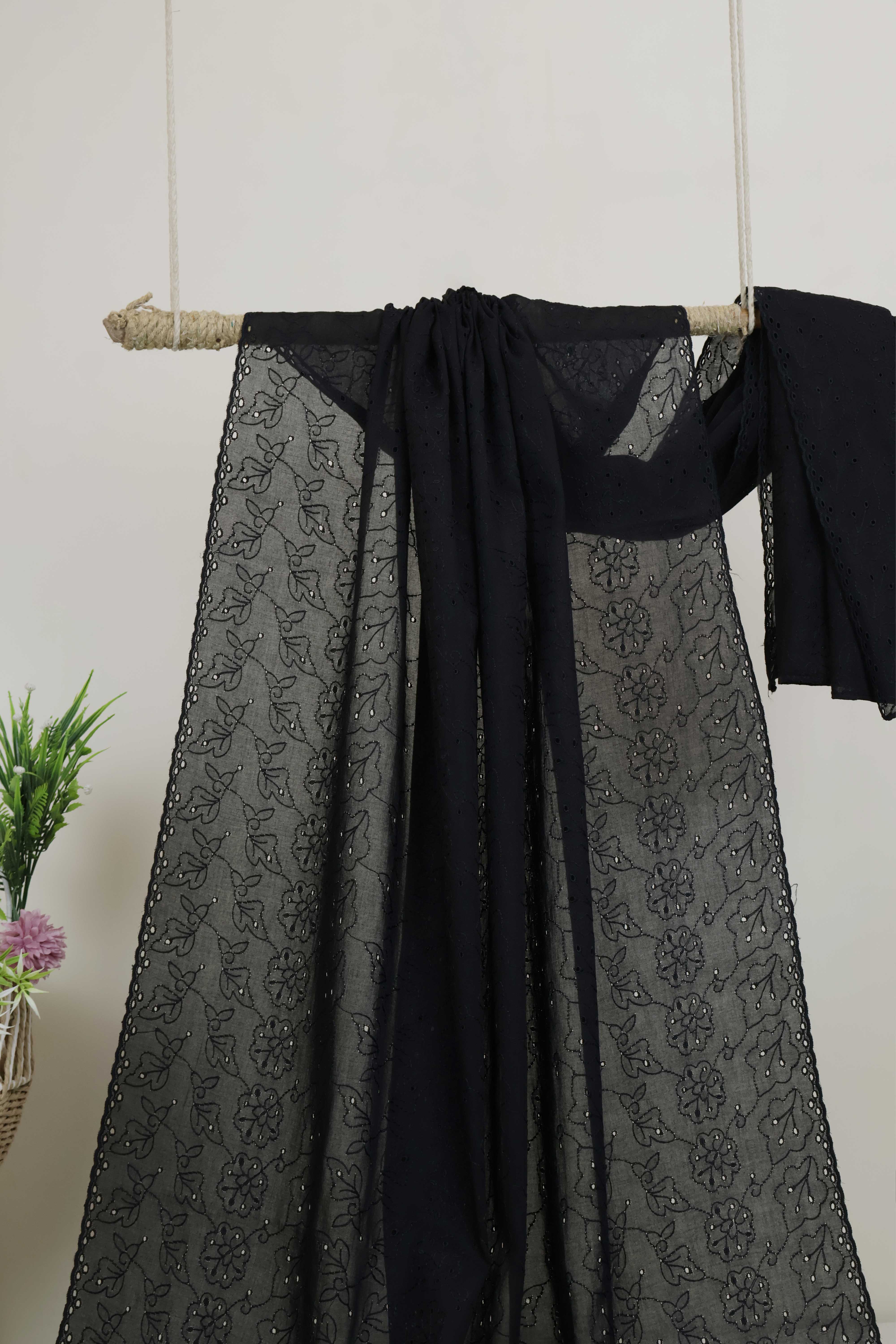 Full Embroidered Lawn Shawl HLSH182 - Image 3