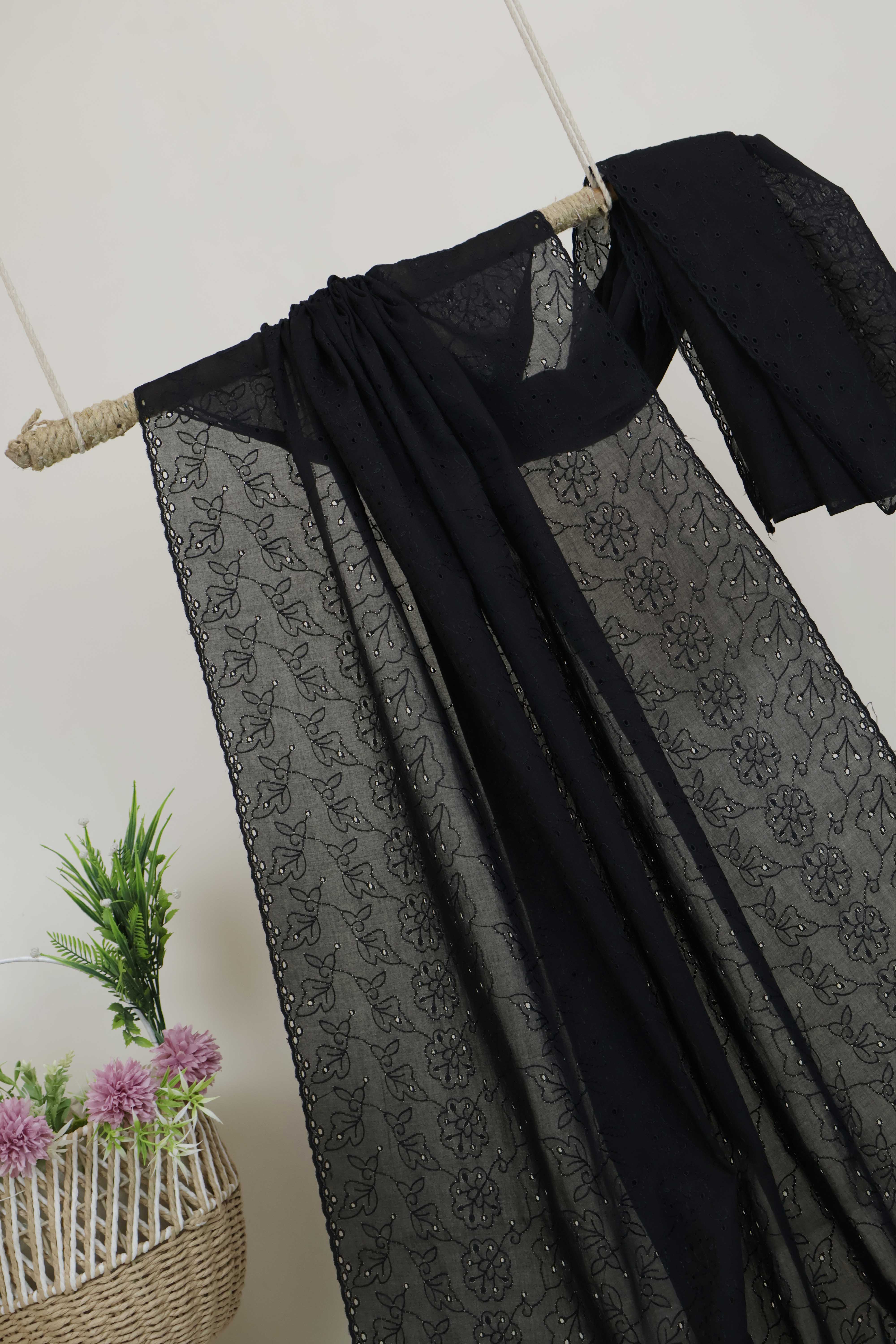 Full Embroidered Lawn Shawl HLSH182 - Image 4