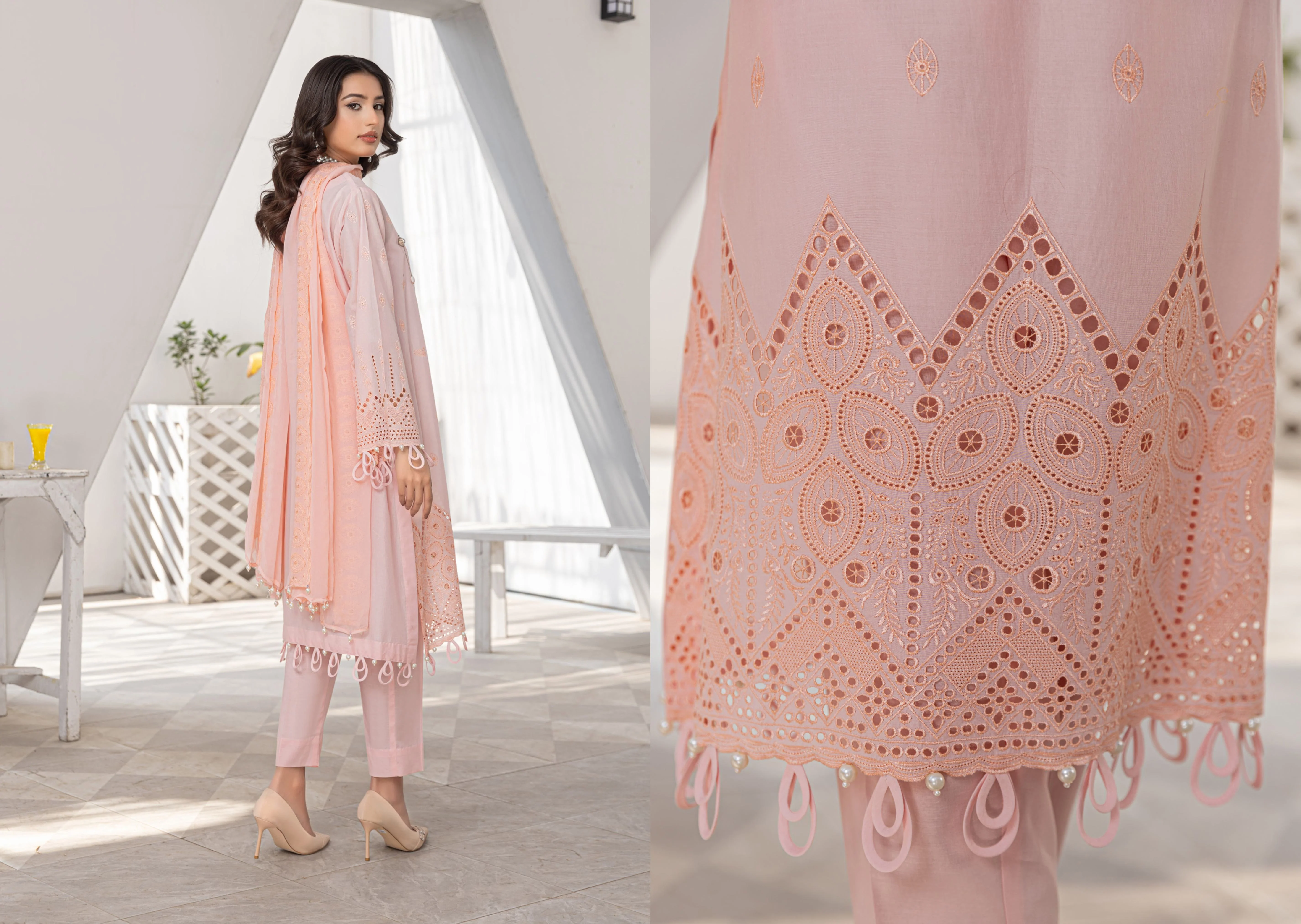 Lawn Embroidered Suit H25KM45 - Image 2