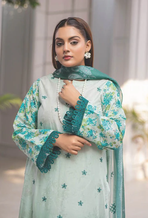 Lawn Embroidered Suit H25WR43 - Image 4