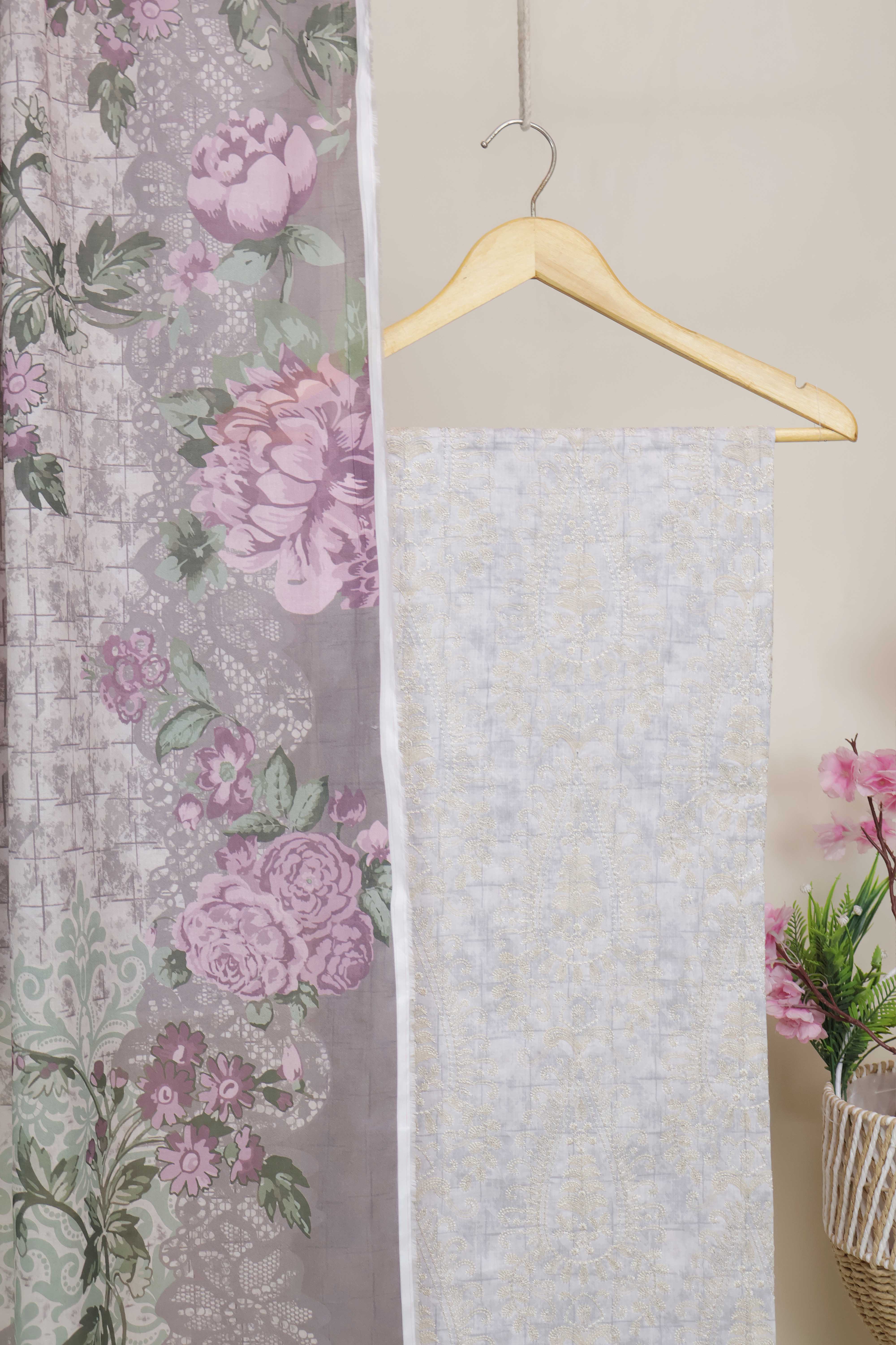 3-Piece Lawn Embroidered Suit V1D02 - Image 4