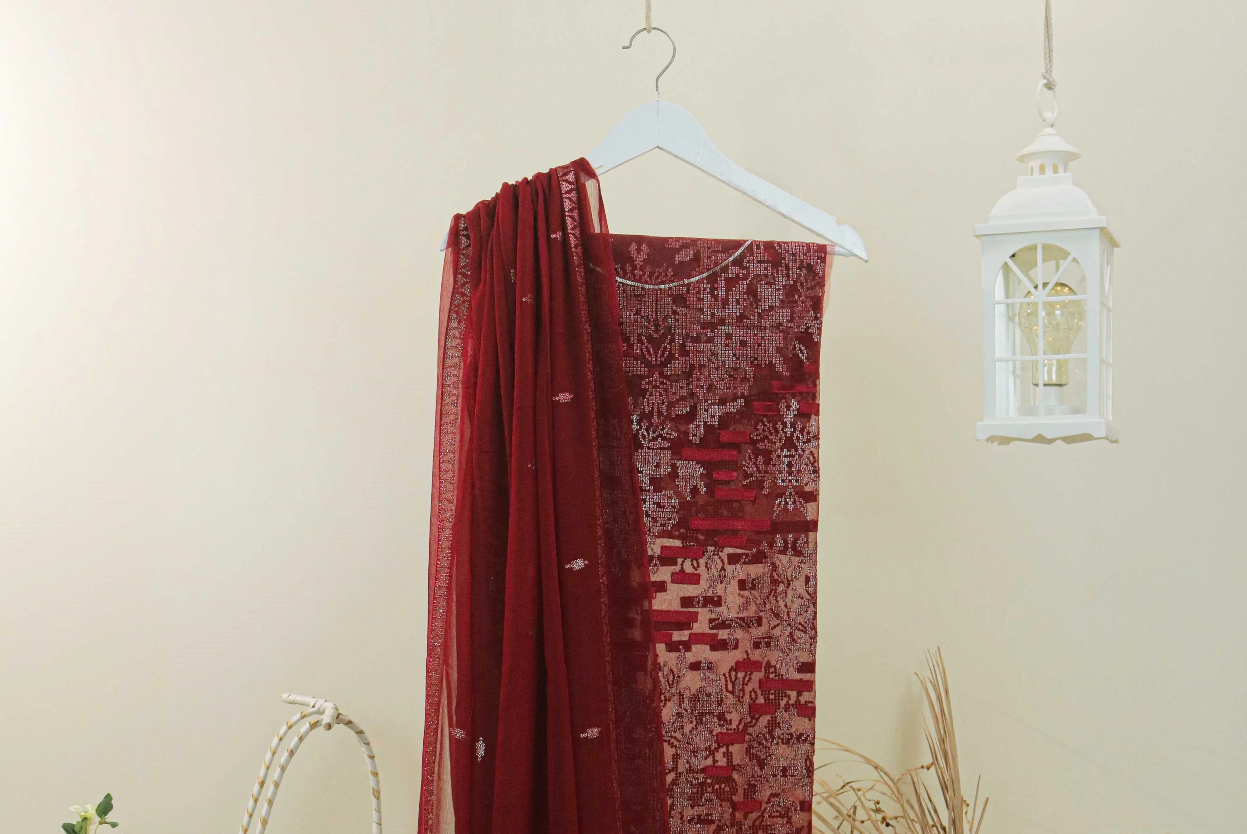 Luxury Chiffon Embroidered suit LUCH11 - Image 3