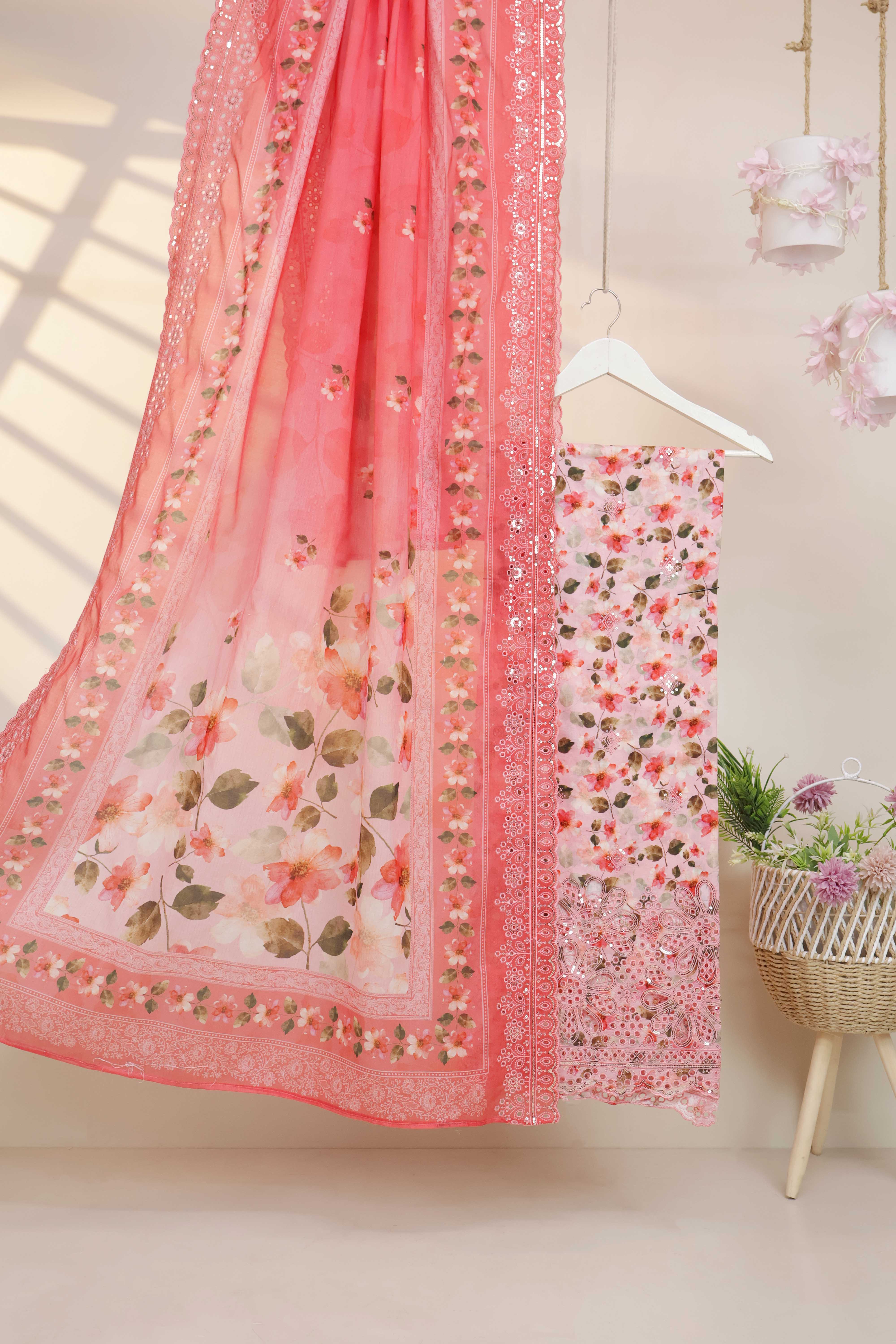 Luxury Lawn Embroidered Suit ELBS14