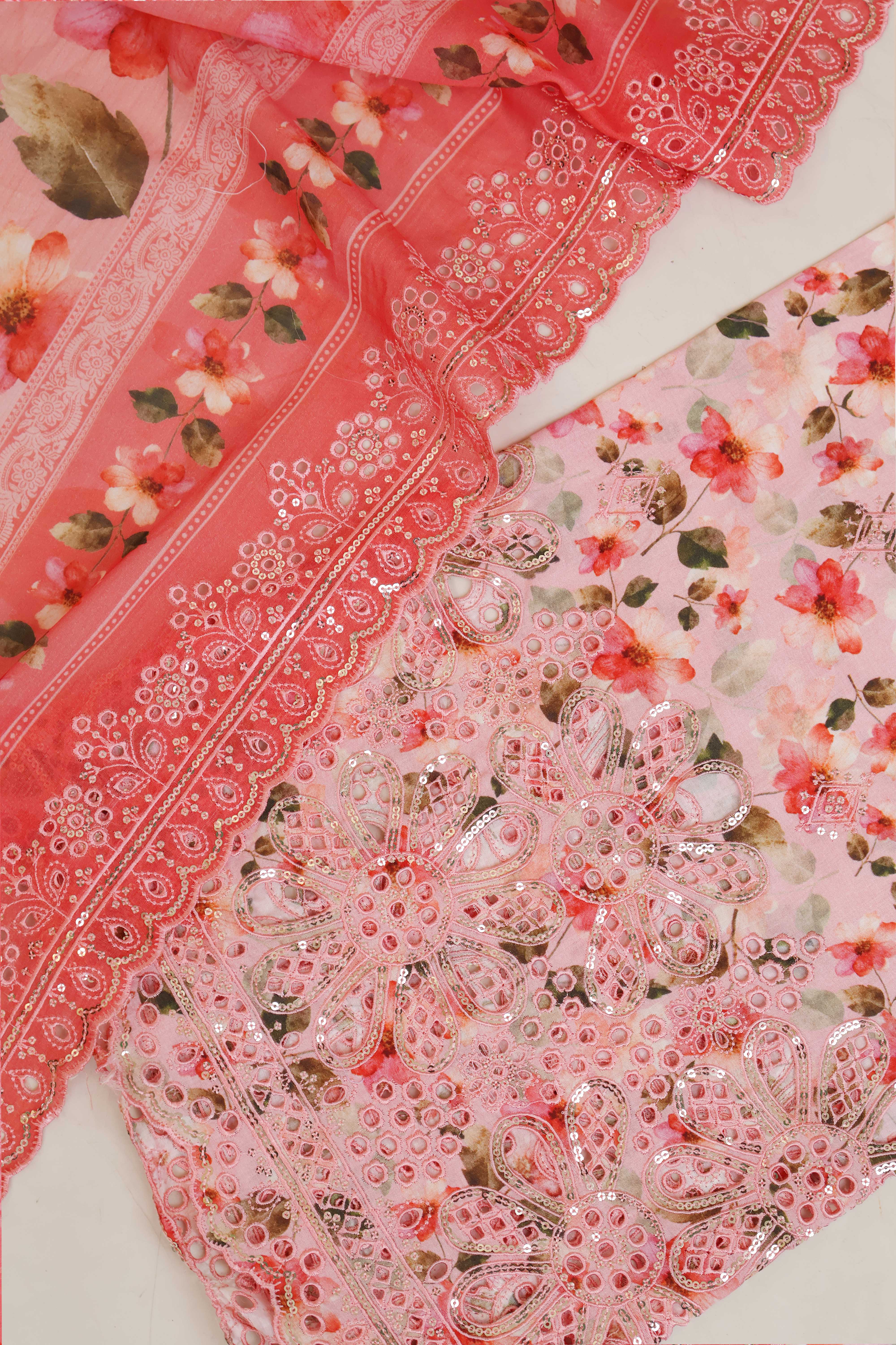 Luxury Lawn Embroidered Suit ELBS14 - Image 6